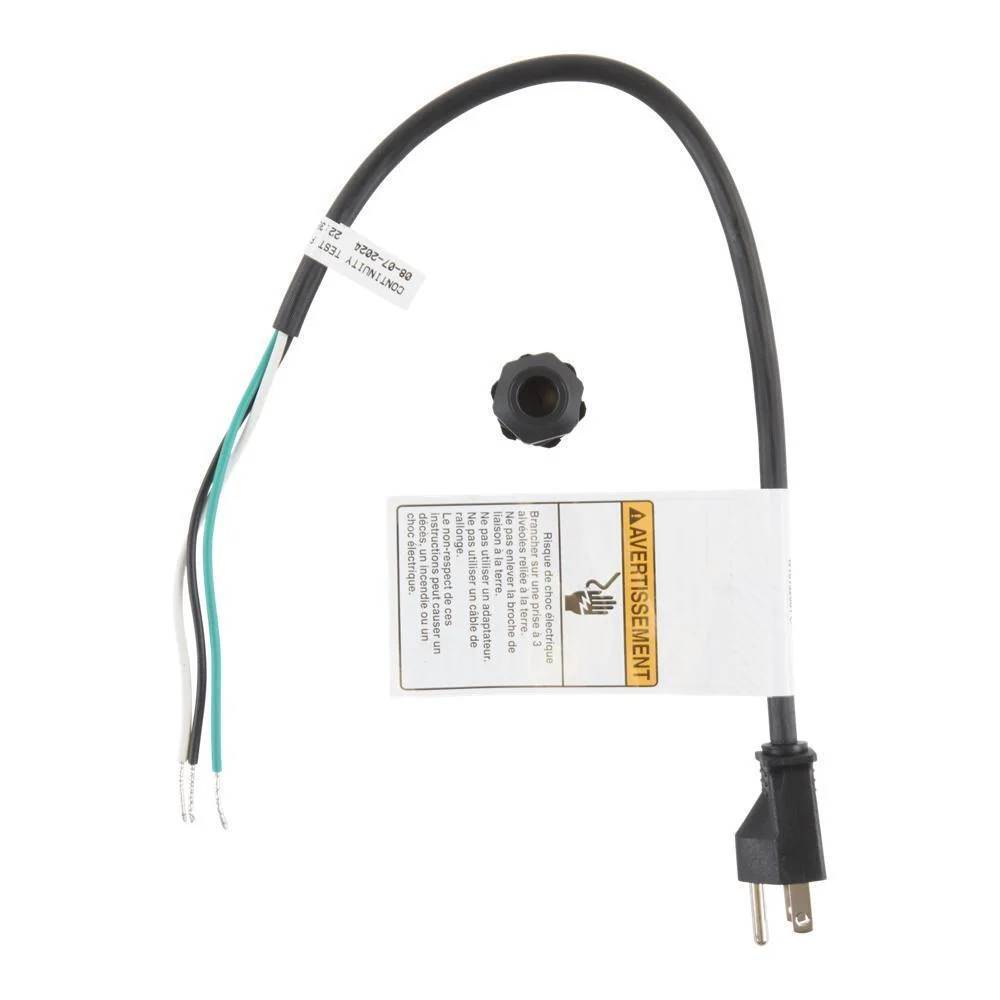Kitchenaid W11670634 1.7' Dishwasher Power Cord 3 Wire 15 Amp Straight Plug - Image 2