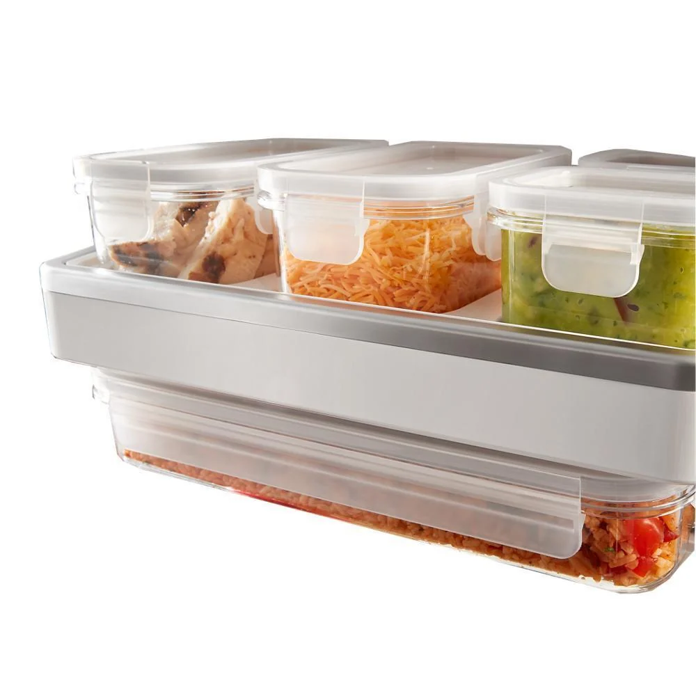 Kitchenaid W11728693 Refrigerator Prep and Store Shelf Kit with 5 Bins, 5 Lids, and 1 Shelf for Models wrf757sd and wrf767sd