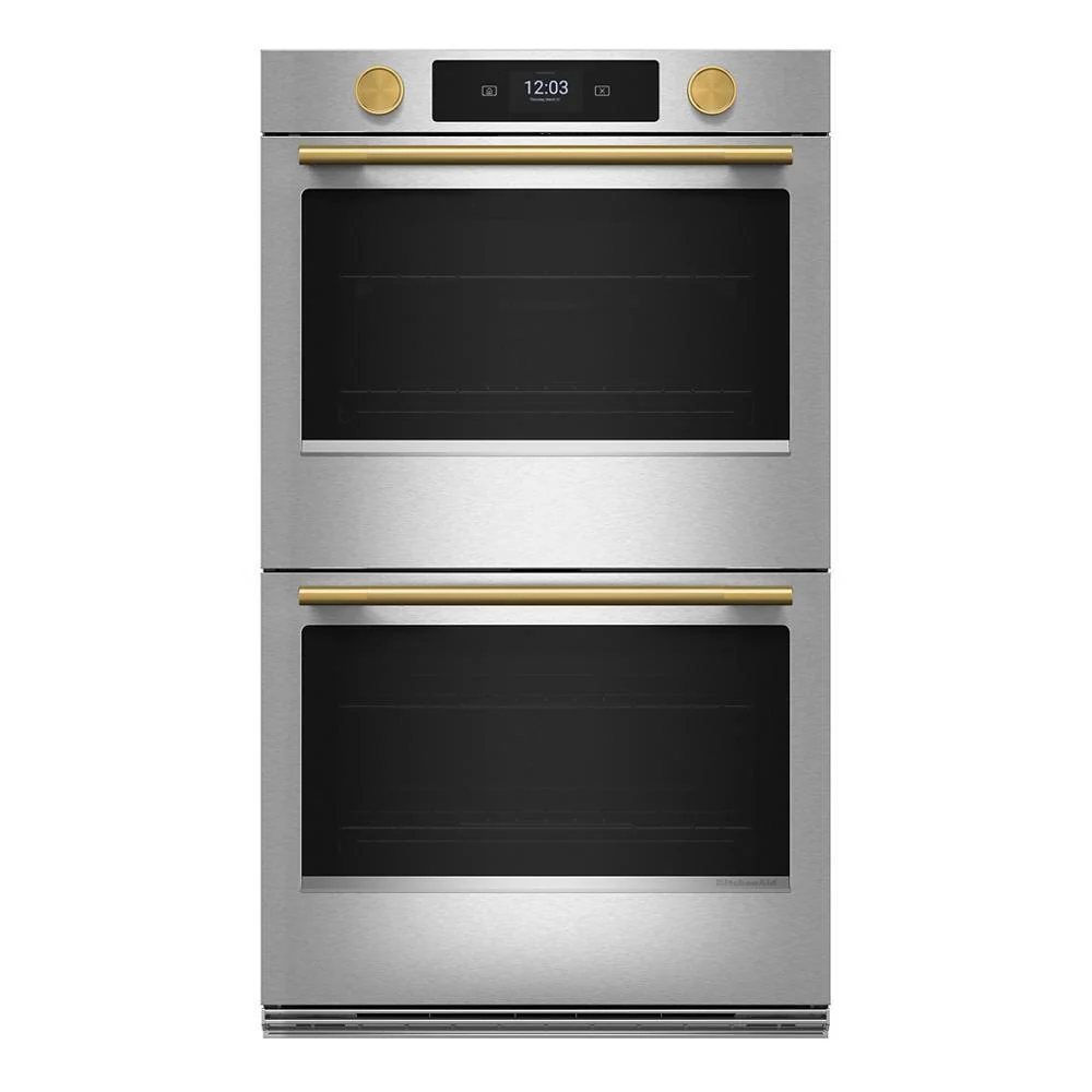 Kitchenaid W11774418 Brass Handle and Knob Hardware Accessory Kit for KitchenAid® 30" Double Wall Oven & Microwave Combo - Image 2