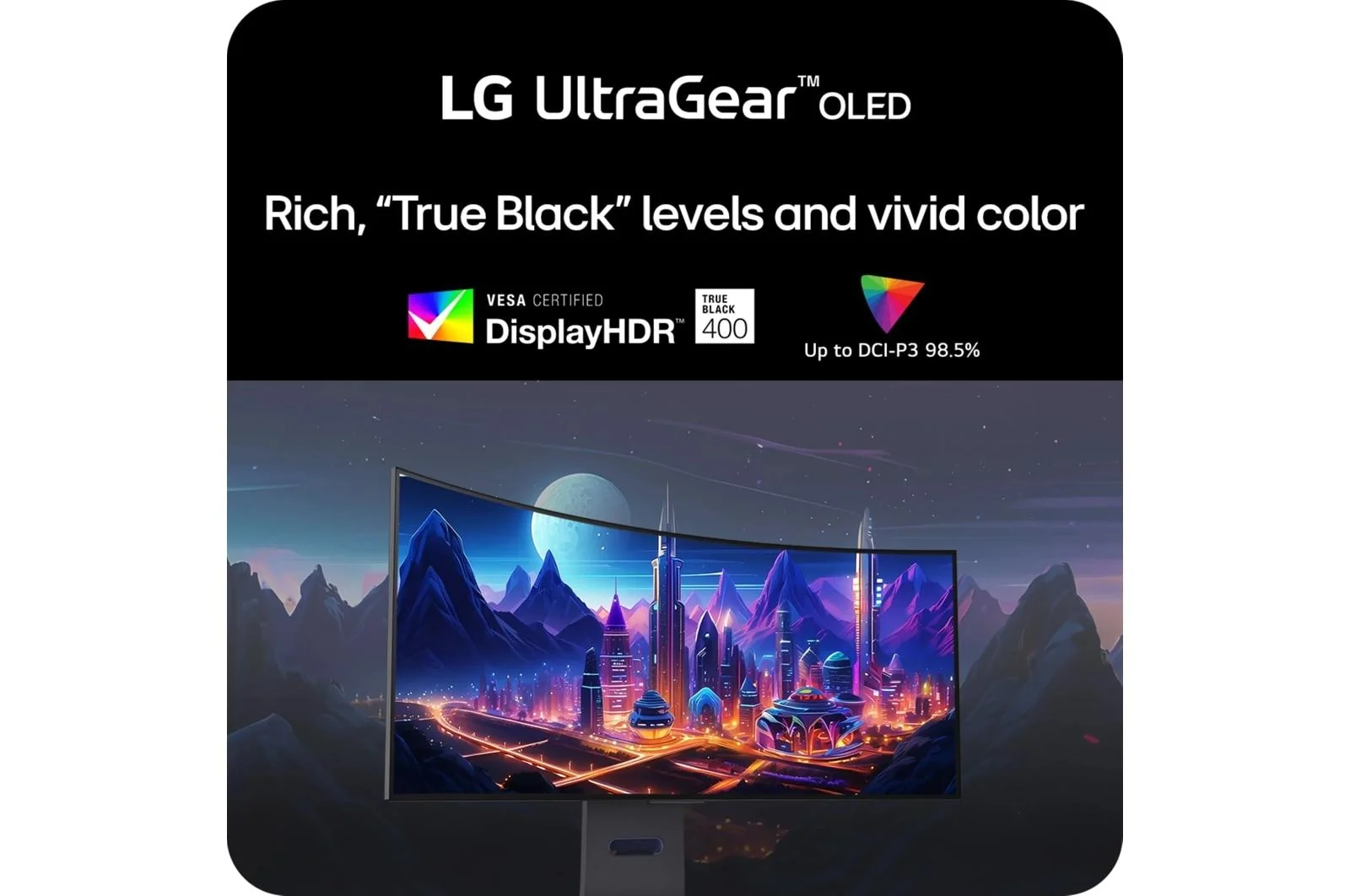 Lg 34GS95QEB 34 Inch UltraGear™ OLED WQHD 1440P 240Hz 0.03ms G-Sync Compatible 800R Curved Gaming Monitor - 34GS95QE-B - Image 6