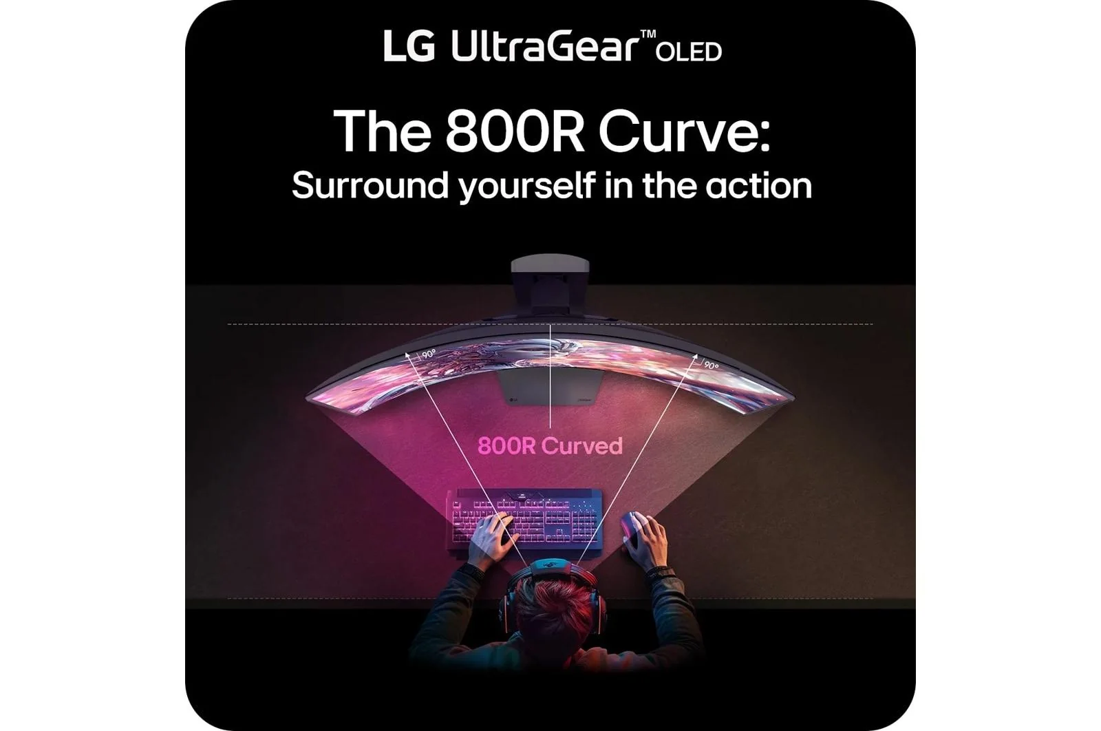 Lg 34GX900AB 34 Inch UltraGear™ OLED WQHD 240Hz 0.03ms G-Sync Compatible 800R Curved Gaming Monitor - Image 12