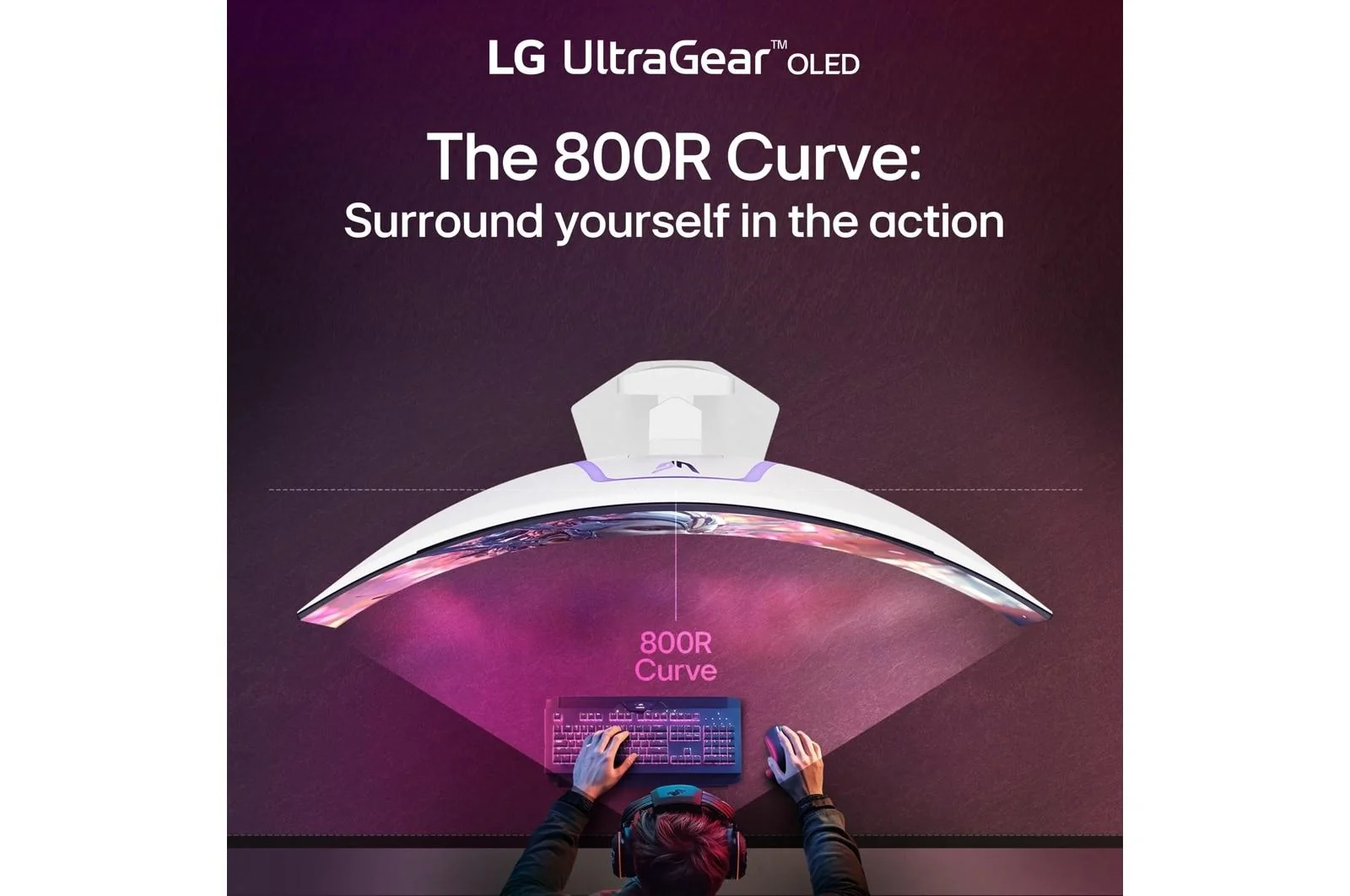 Lg 34GX90SAW 34 Inch UltraGear™ OLED WQHD 240Hz 0.03ms G-Sync Compatible 800R Curved Gaming Monitor with webOS - Image 14