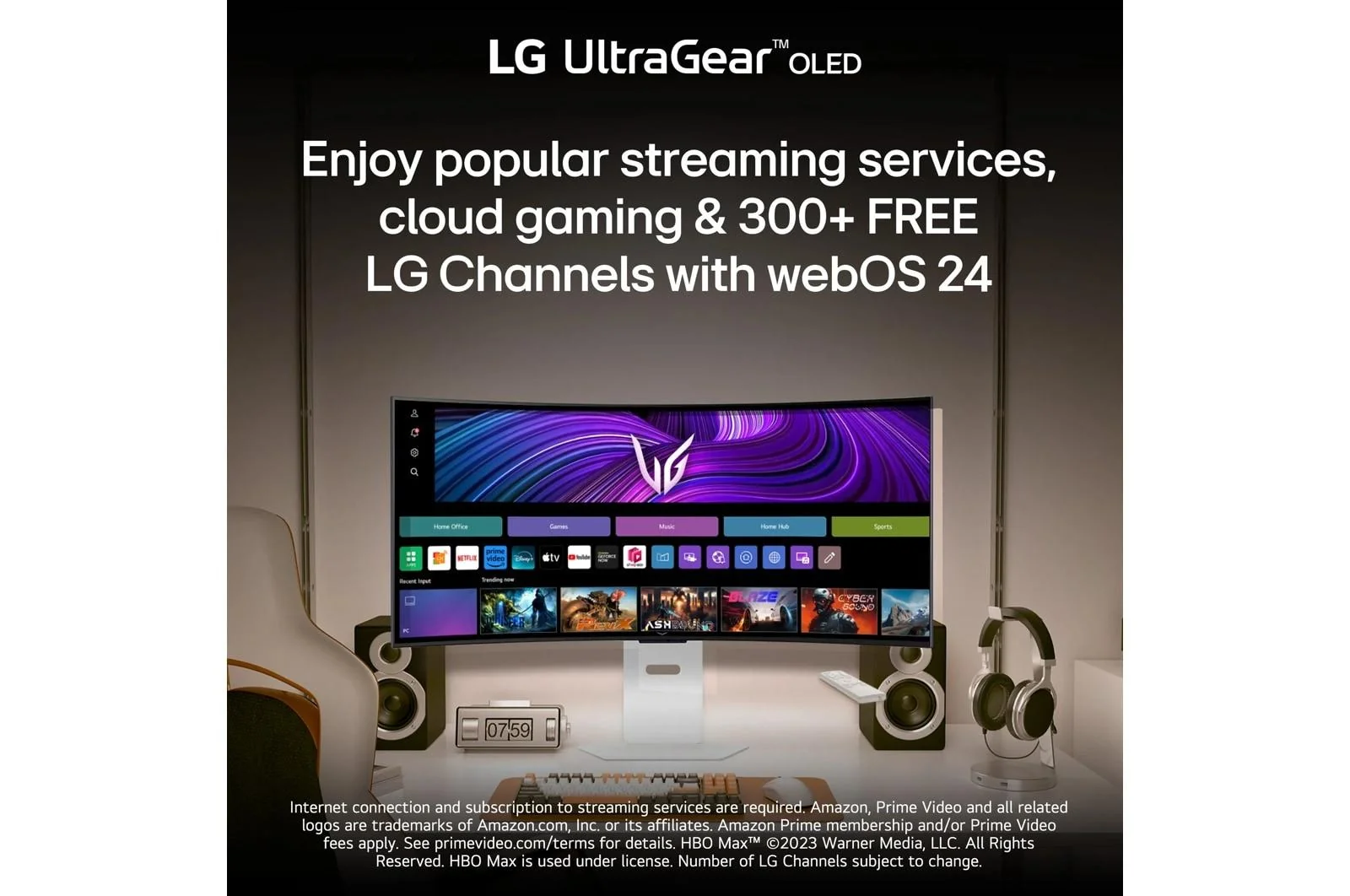 Lg 34GX90SAW 34 Inch UltraGear™ OLED WQHD 240Hz 0.03ms G-Sync Compatible 800R Curved Gaming Monitor with webOS - Image 6