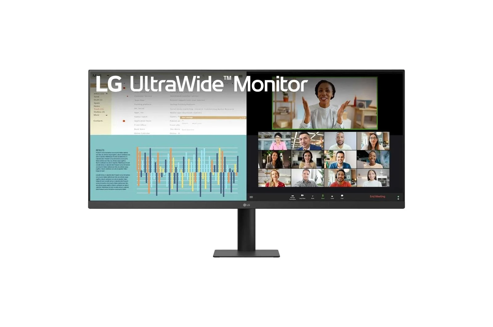 Lg 34U511AB 34 Inch UltraWide™ IPS FHD 100Hz VESA DisplayHDR™ 400 Computer Monitor with Slim Stand - Image 2