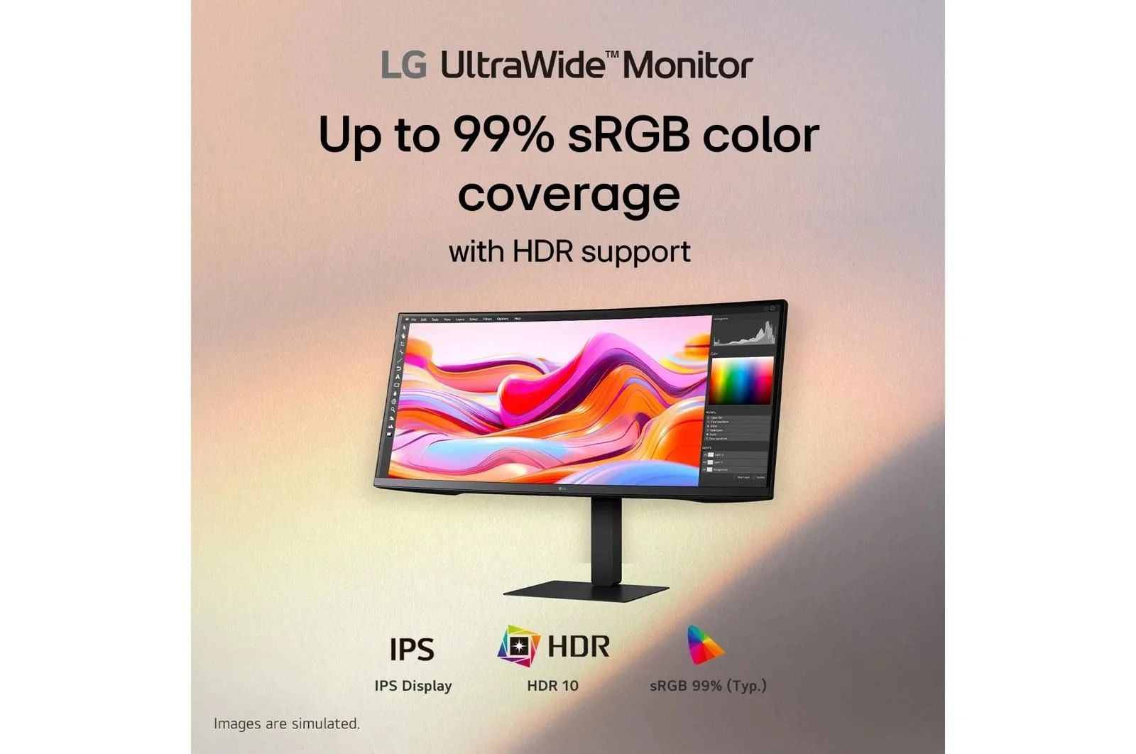Lg 34U650AB 34 Inch UltraWide™ WQHD IPS 100Hz USB-C PD 96W Computer Monitor with Built-in KVM/Power - Image 3