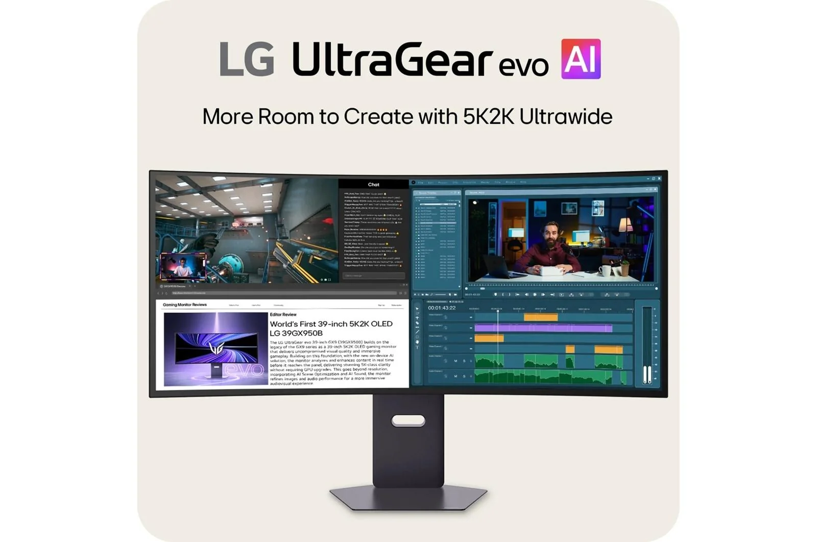 Lg 39GX950BB 39 Inch UltraGear™ evo GX9, World's First 39" 5K2K OLED Gaming Monitor - Image 9