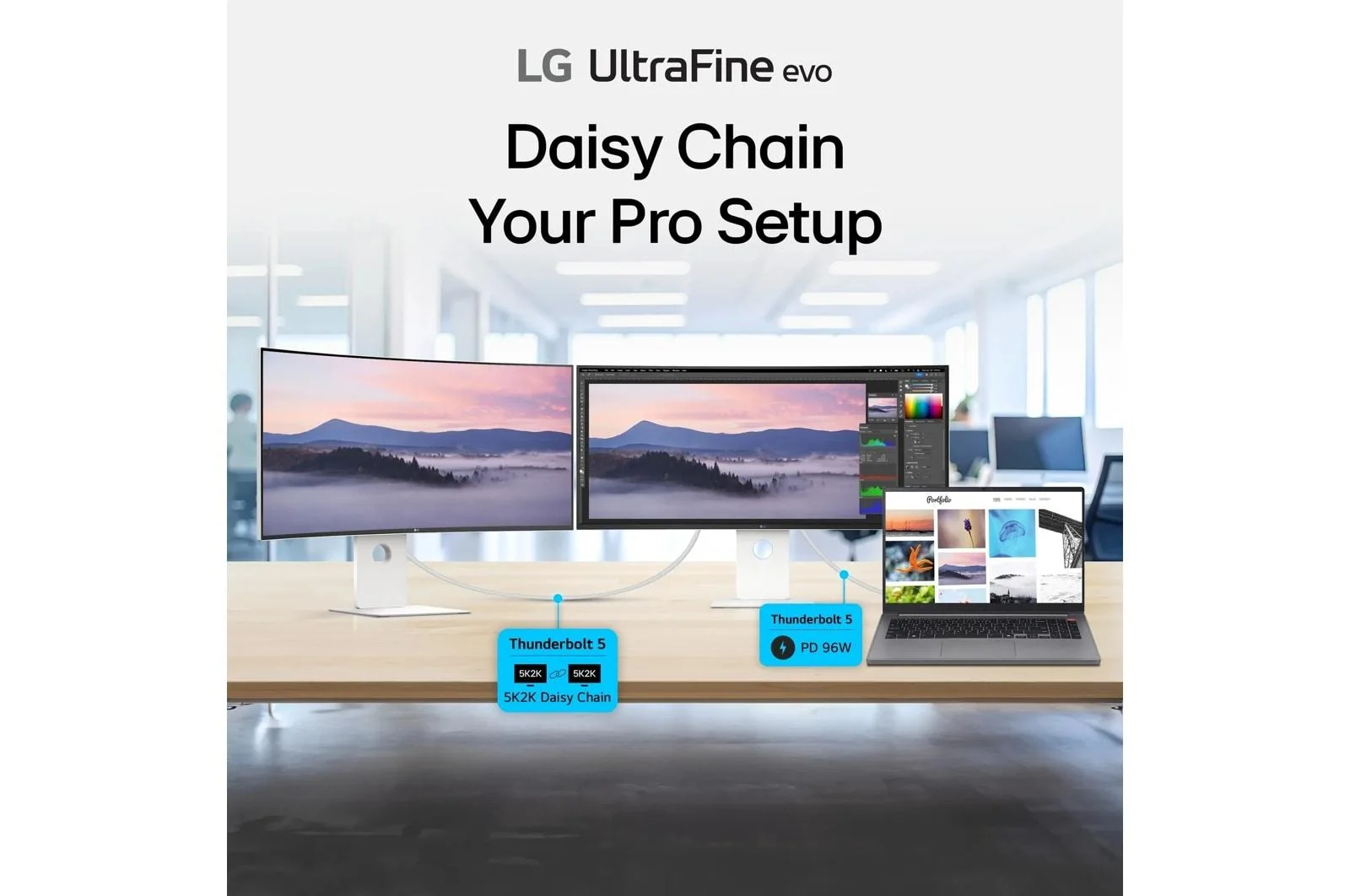 Lg 40U990AW 40 Inch UltraFine evo™ 5K2K WUHD Nano IPS Black Monitor with Thunderbolt™ 5 PD 96W - Image 11