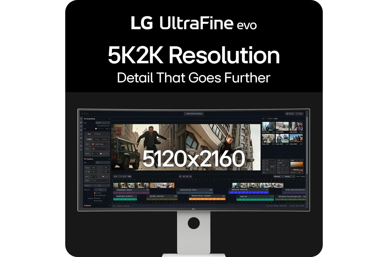 Lg 40U990AW 40 Inch UltraFine evo™ 5K2K WUHD Nano IPS Black Monitor with Thunderbolt™ 5 PD 96W - Image 3
