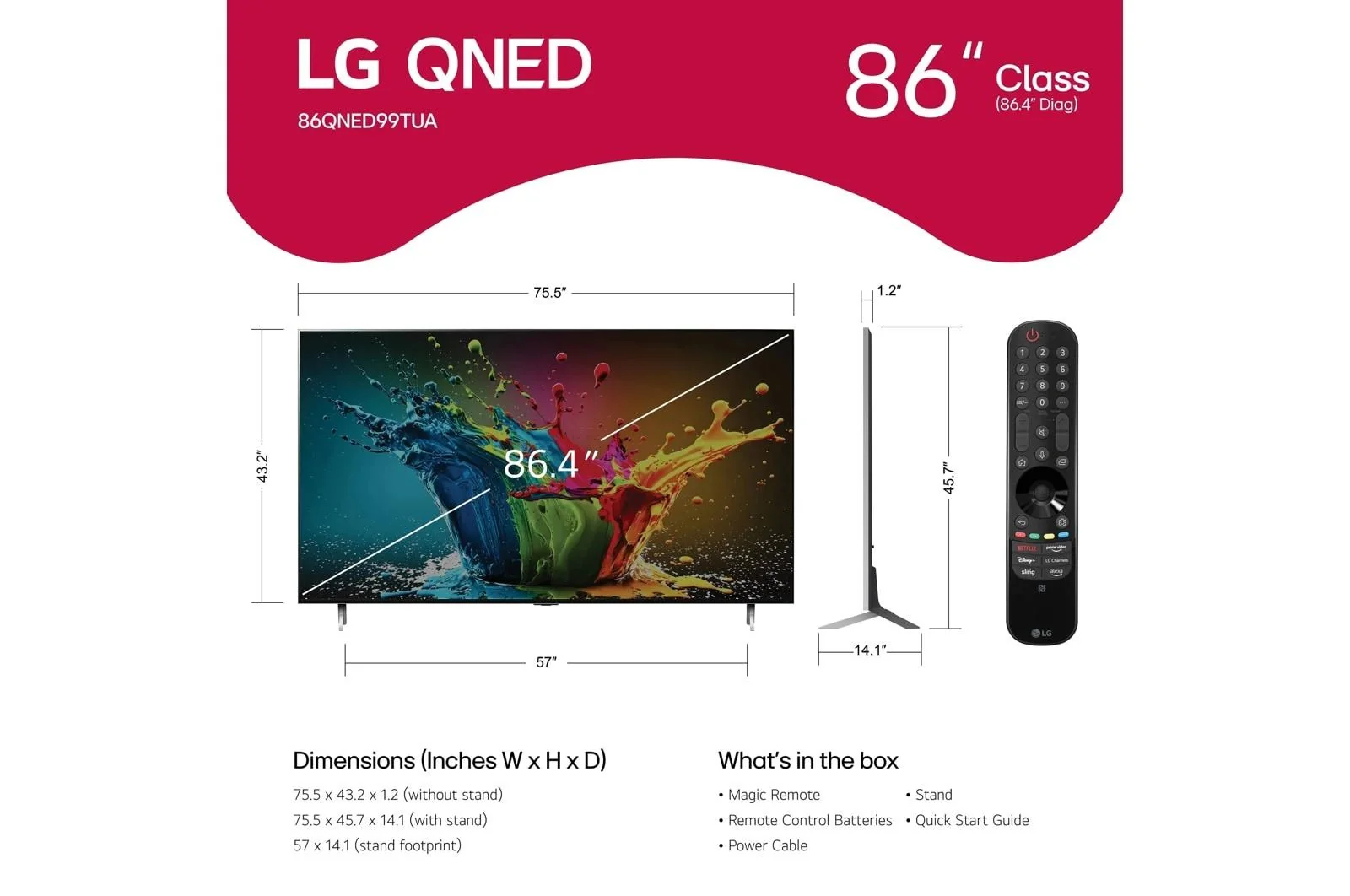Lg 86QNED99TUA 86 Inch Class QNED MiniLED QNED99T 8K Smart TV 2024 - Image 12