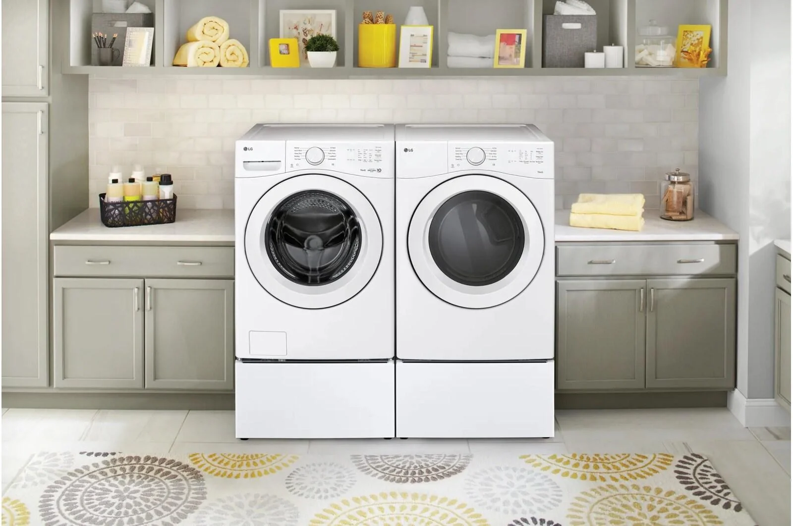 Lg DLE3420W 7.4 cu. ft. Ultra Large Capacity Smart Front Load Electric Dryer - Image 23