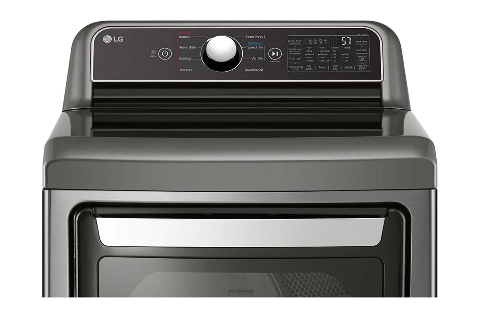 Lg 7.3 cu. ft. Ultra Large Capacity Smart wi-fi Enabled Rear Control Electric Dryer with EasyLoad™ Door - Image 6