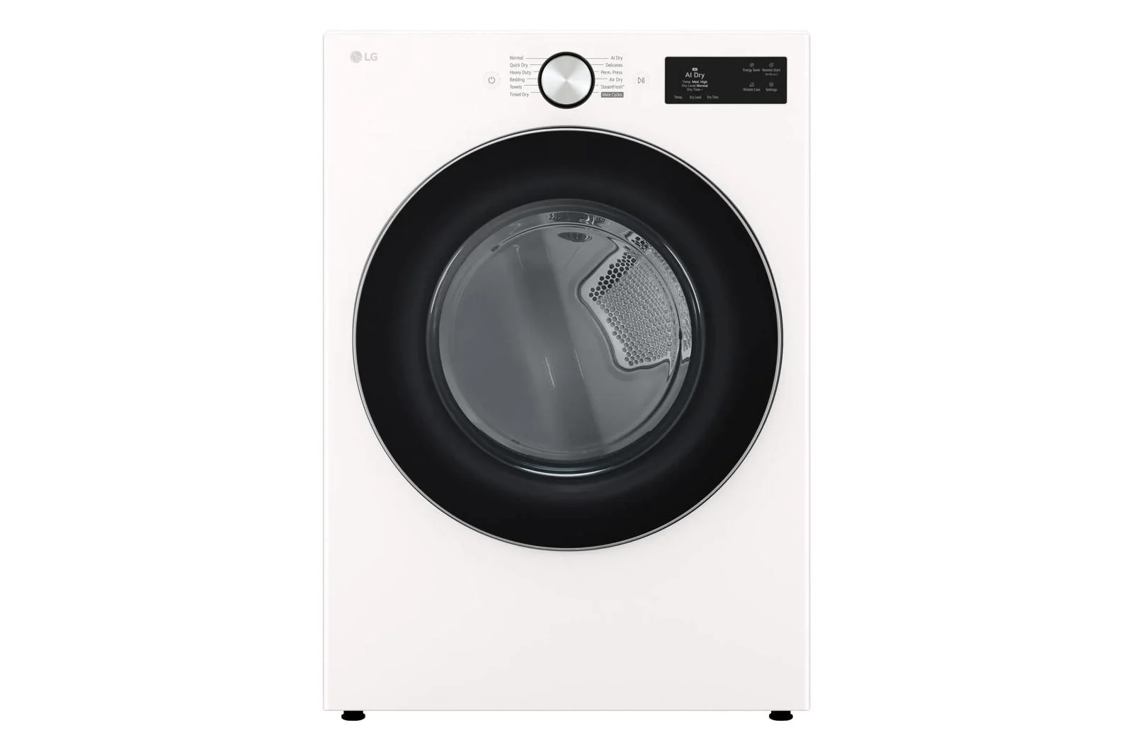 Lg DLGX5801A 7.4 cu. ft. Ultra Large Capacity Smart Front Load Gas Dryer with TurboSteam®, AI Sensing and Hybrid Electronic Controls with LCD Display