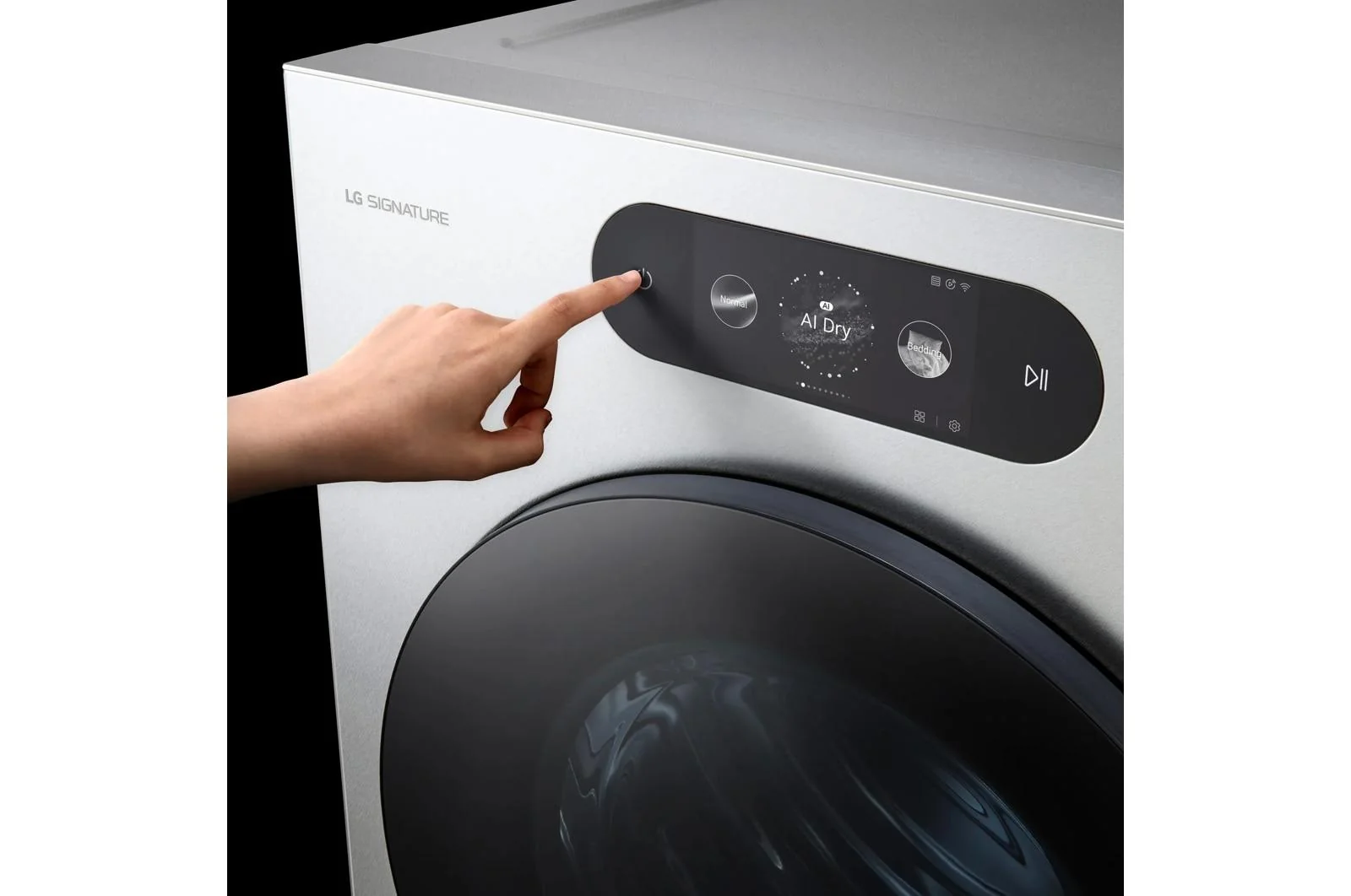 DLGX9901S LG SIGNATURE 9.0 cu. ft. Mega Capacity Smart Front Load Gas Dryer with Built-In Intelligence, TurboSteam® and Touch LCD Control - Image 7