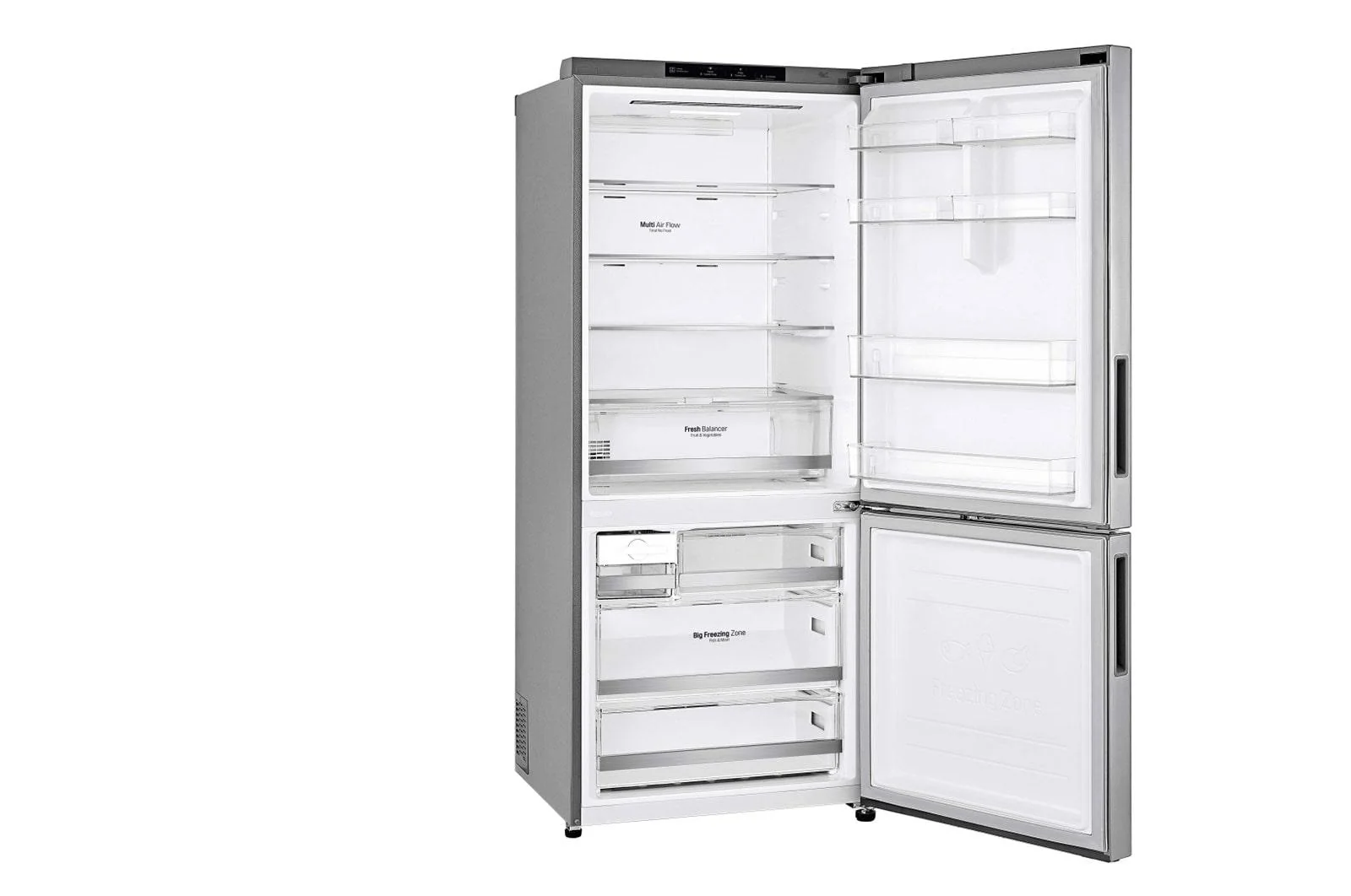 Lg LBNC15231V 15 cu. ft. 28-inch Wide Bottom Freezer Refrigerator - Stainless Steel - Image 6