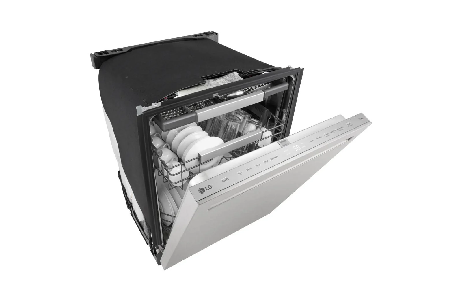 Lg LDNPM654S 24 Inch Smart FlushFit™ Top Control Dishwasher with 1-Hour Wash & Dry, QuadWash® Pro, and Dynamic Heat Dry™ w/AutoVent Dry™ - Image 4