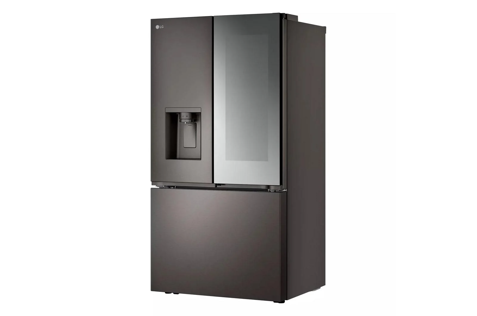 Lg LRYKC2606D 26 cu. ft. Smart Mirror InstaView® Counter-Depth MAX™ French Door Refrigerator with Four Types of Ice - Image 3
