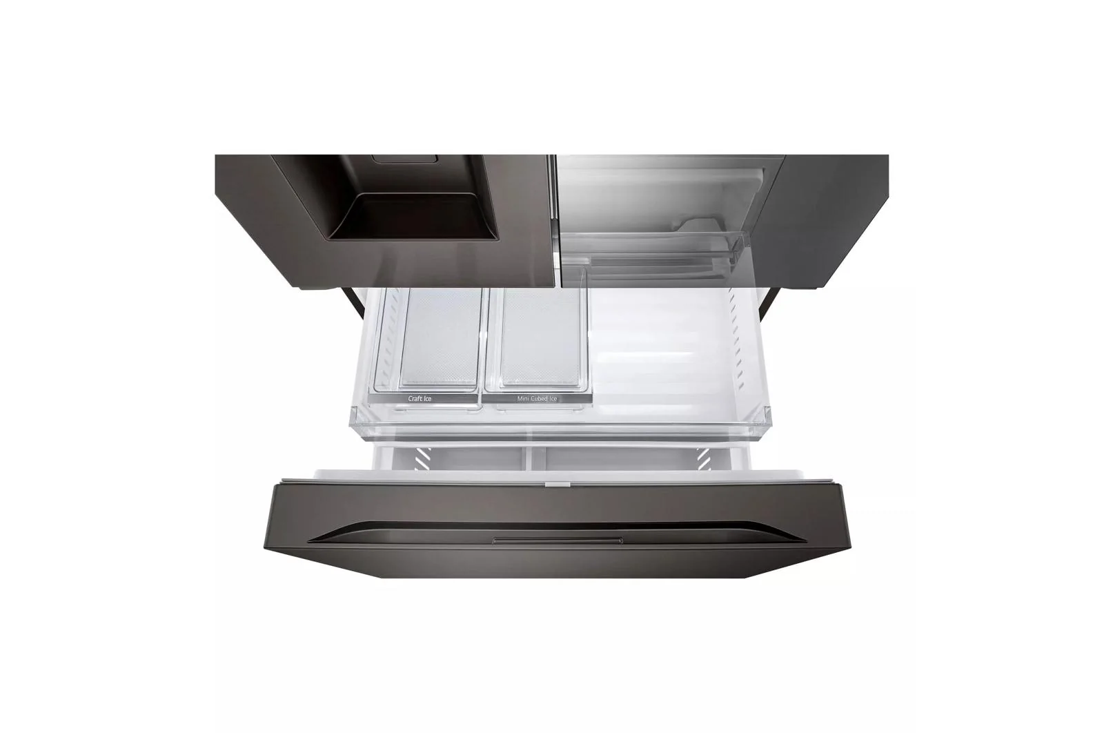 Lg LRYKC2606D 26 cu. ft. Smart Mirror InstaView® Counter-Depth MAX™ French Door Refrigerator with Four Types of Ice - Image 5