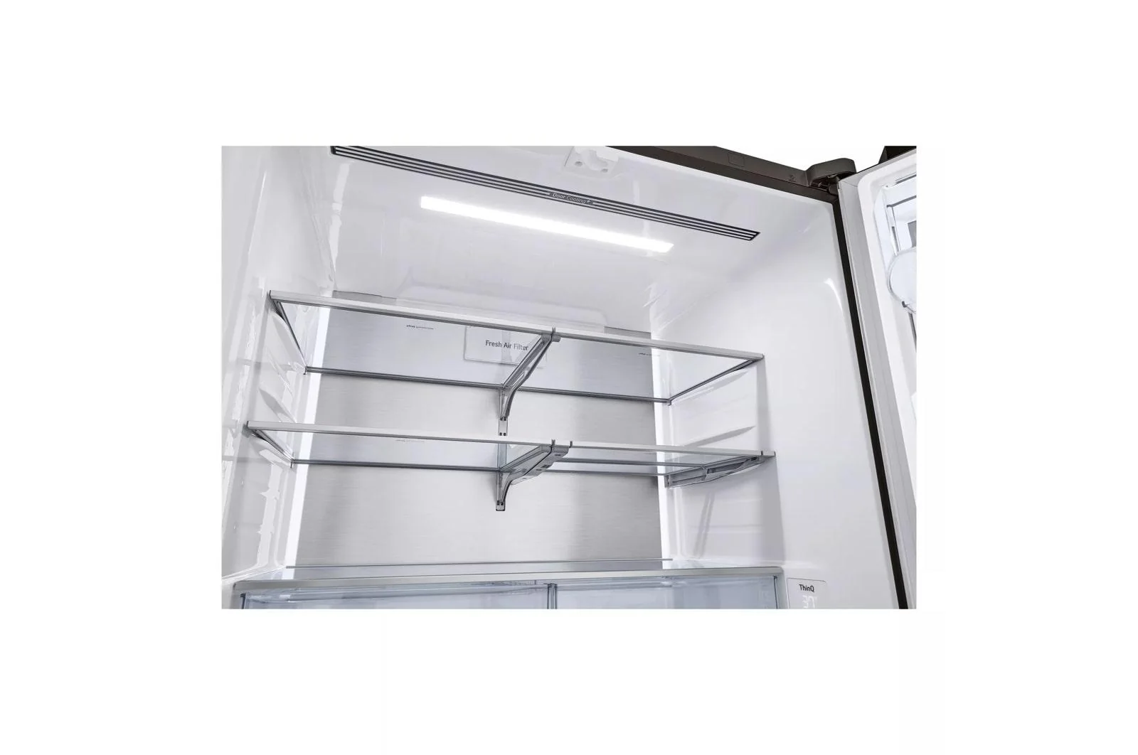 Lg LRYKC2606D 26 cu. ft. Smart Mirror InstaView® Counter-Depth MAX™ French Door Refrigerator with Four Types of Ice - Image 9
