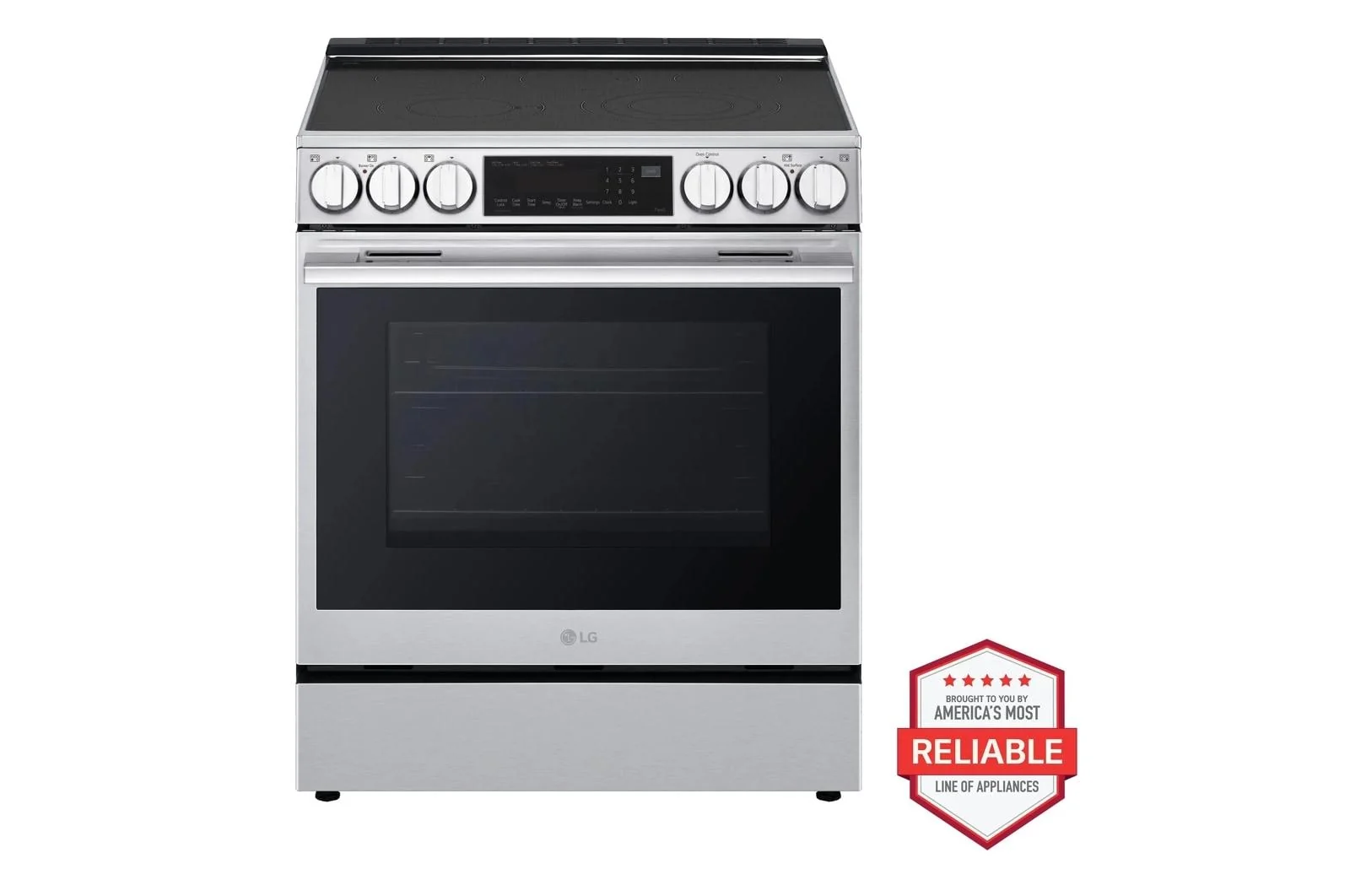 Lg LSEL6335XE 6.3 cu. ft. Smart Electric Slide-in Range with InstaView®, ProBake Convection®, and Air Fry