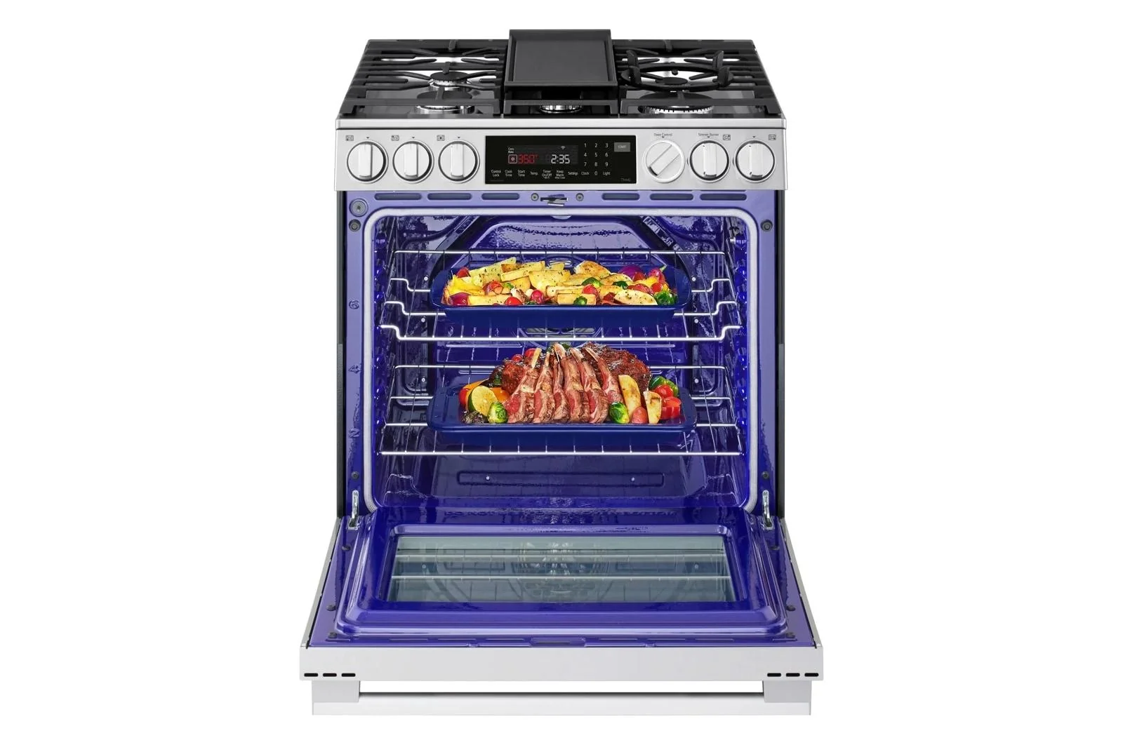 Lg LSGL6337X 6.3 cu ft. Smart Gas Slide-In Range with InstaView®, ProBake Convection®, and Air Fry - Image 13