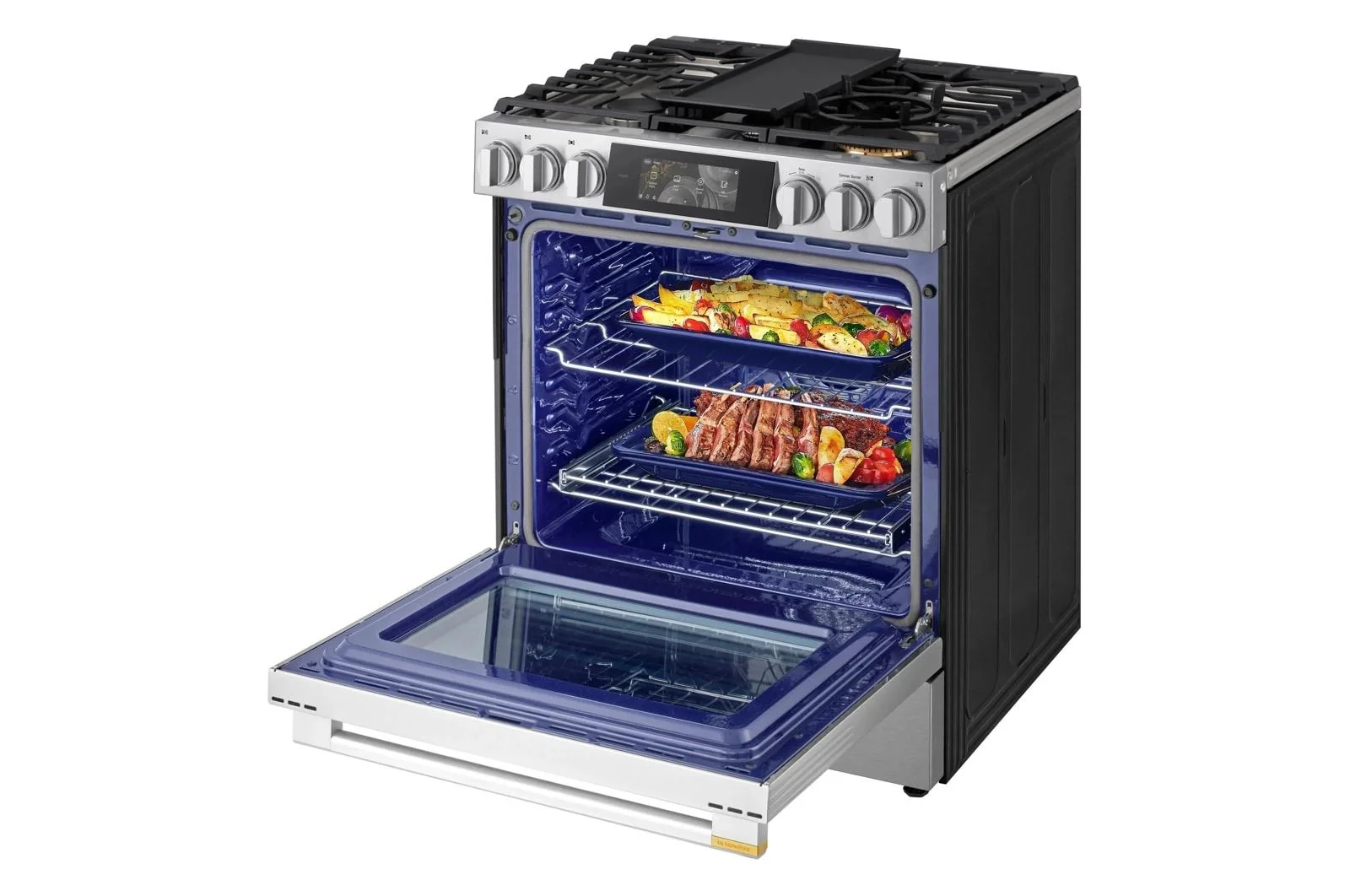 LSGU6339X LG SIGNATURE 6.3 cu. ft. Smart Gas Slide-In Range with Dynamic ProBake Convection®, Air Fry, Air Sous Vide, Pizza mode and AI Gourmet Camera - Image 17