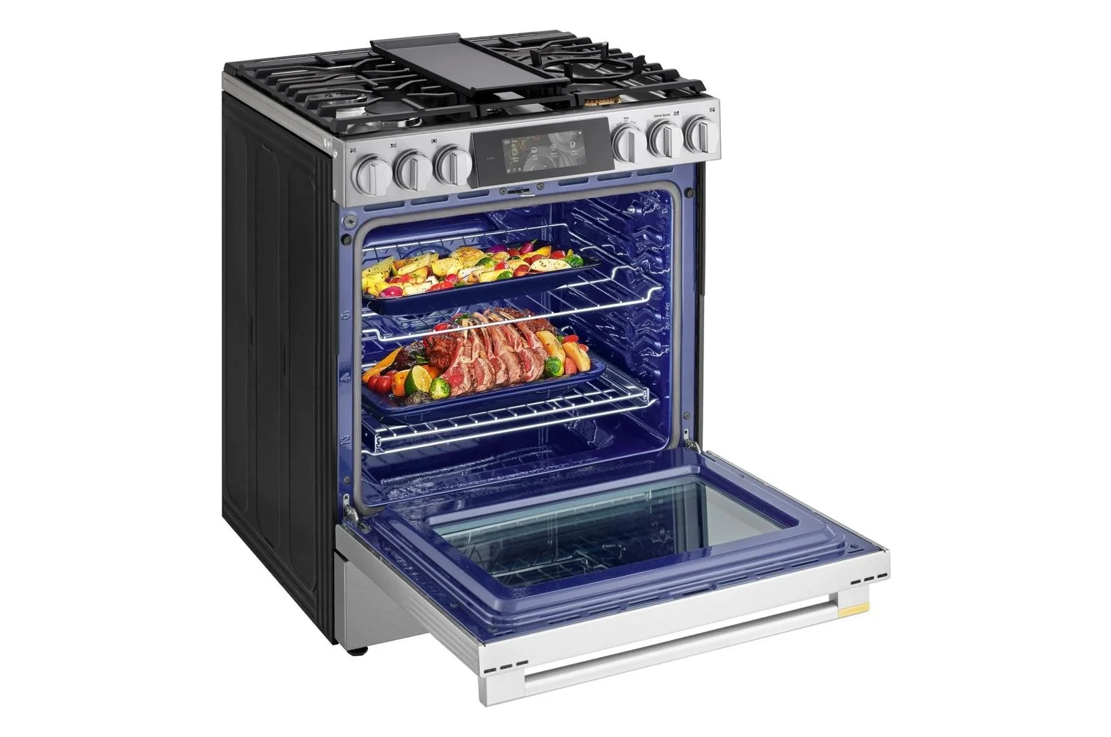 LSGU6339X LG SIGNATURE 6.3 cu. ft. Smart Gas Slide-In Range with Dynamic ProBake Convection®, Air Fry, Air Sous Vide, Pizza mode and AI Gourmet Camera - Image 21