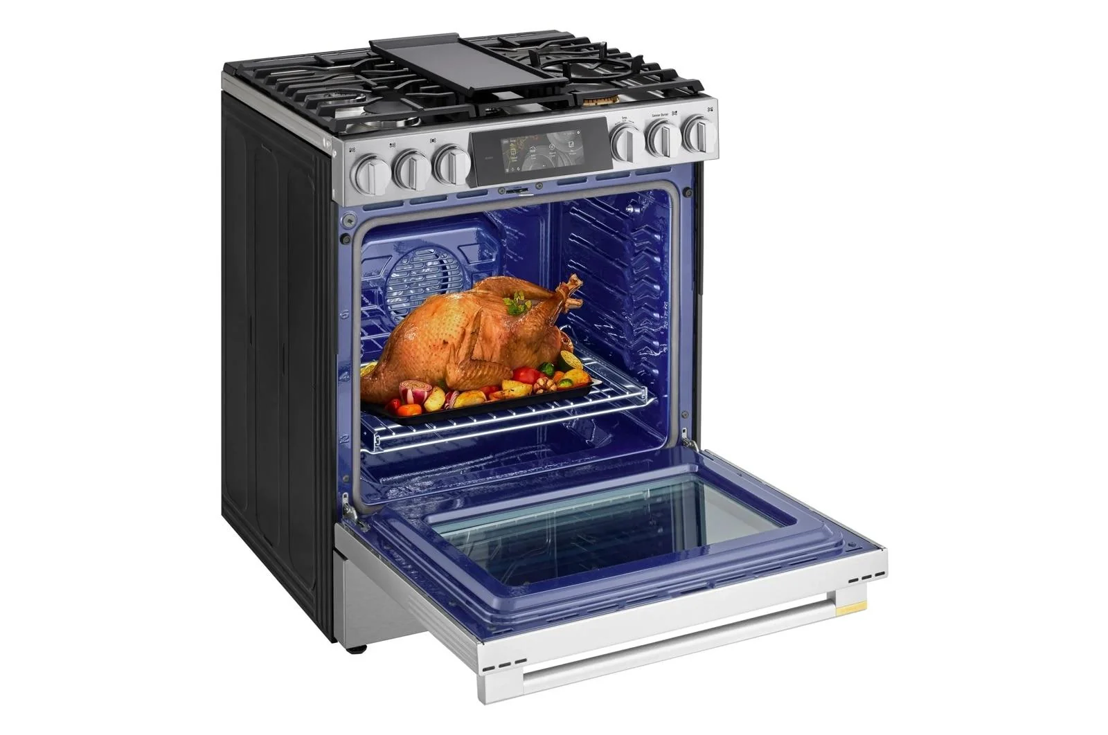 LSGU6339X LG SIGNATURE 6.3 cu. ft. Smart Gas Slide-In Range with Dynamic ProBake Convection®, Air Fry, Air Sous Vide, Pizza mode and AI Gourmet Camera - Image 22