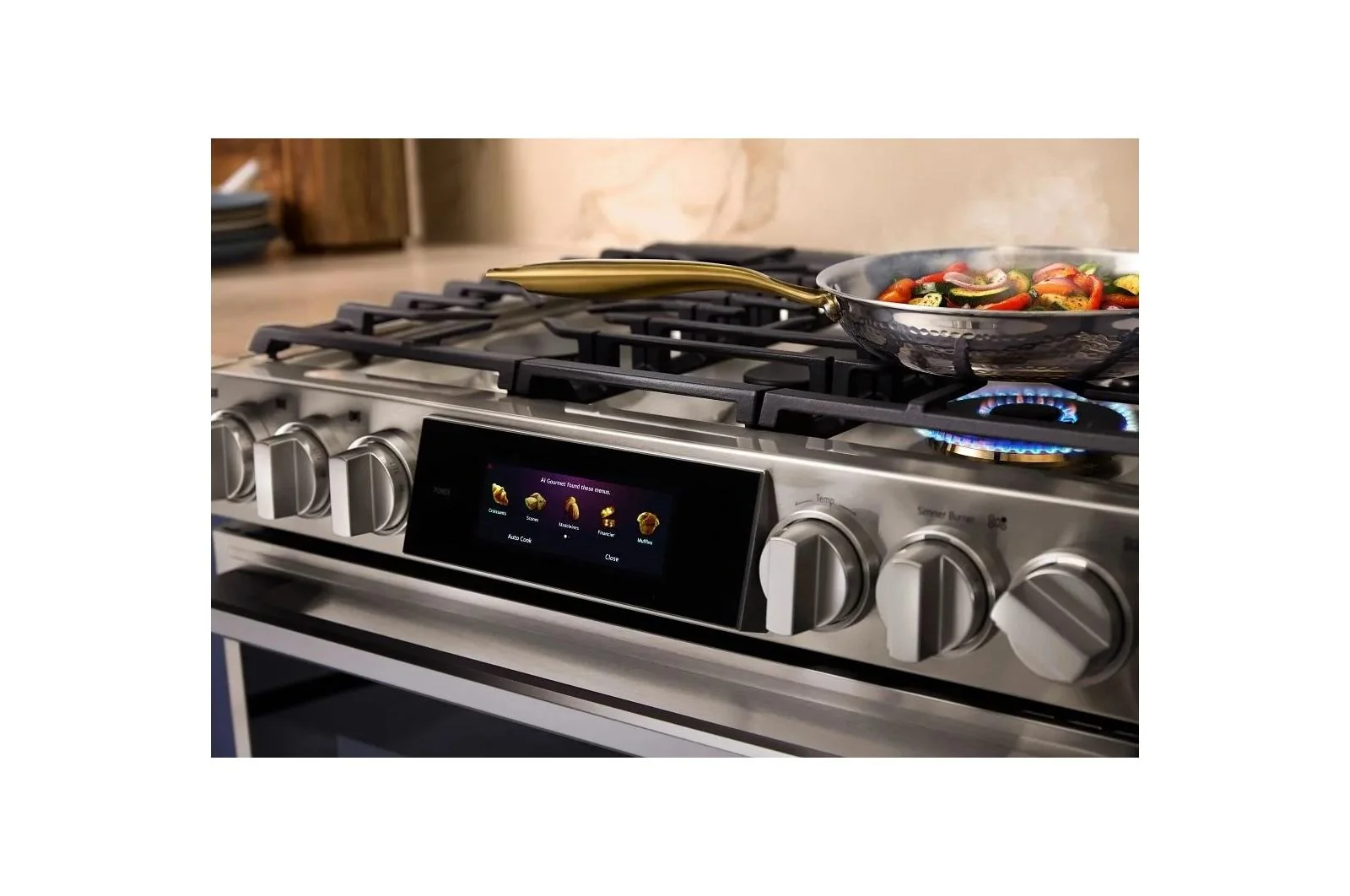 LSGU6339X LG SIGNATURE 6.3 cu. ft. Smart Gas Slide-In Range with Dynamic ProBake Convection®, Air Fry, Air Sous Vide, Pizza mode and AI Gourmet Camera - Image 4