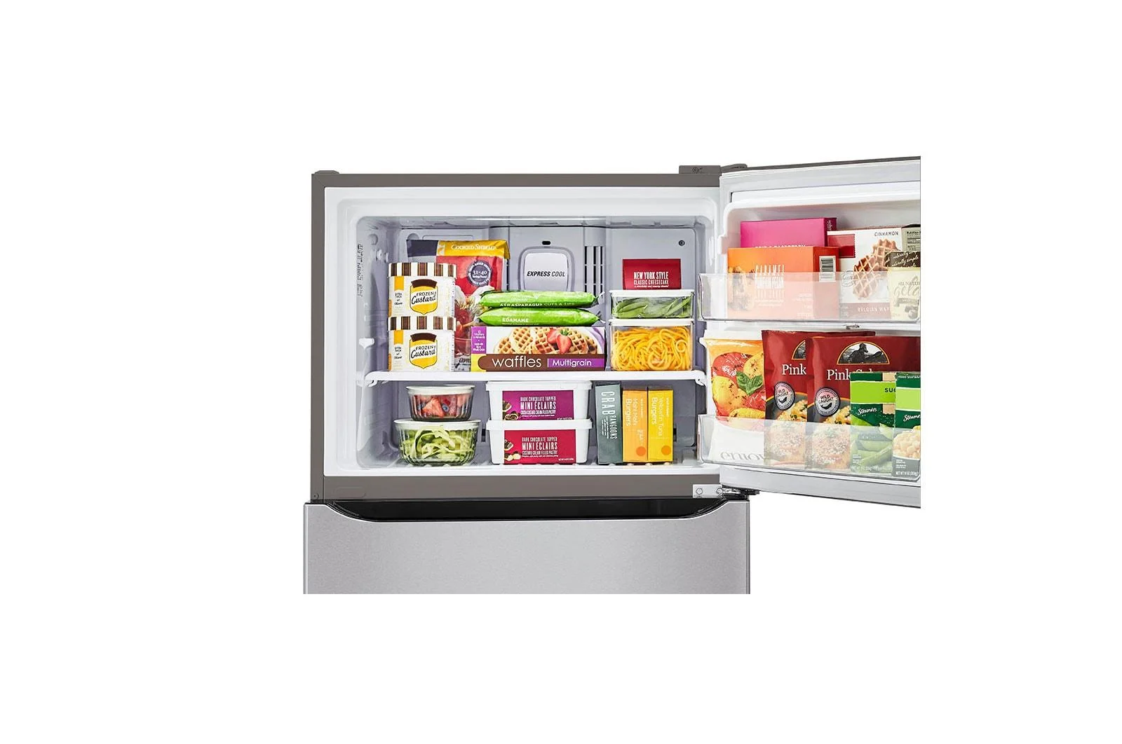 Lg LTCS20020S 20 cu. ft. 30 Inch Wide Top Freezer Refrigerator - Stainless Steel - Image 7