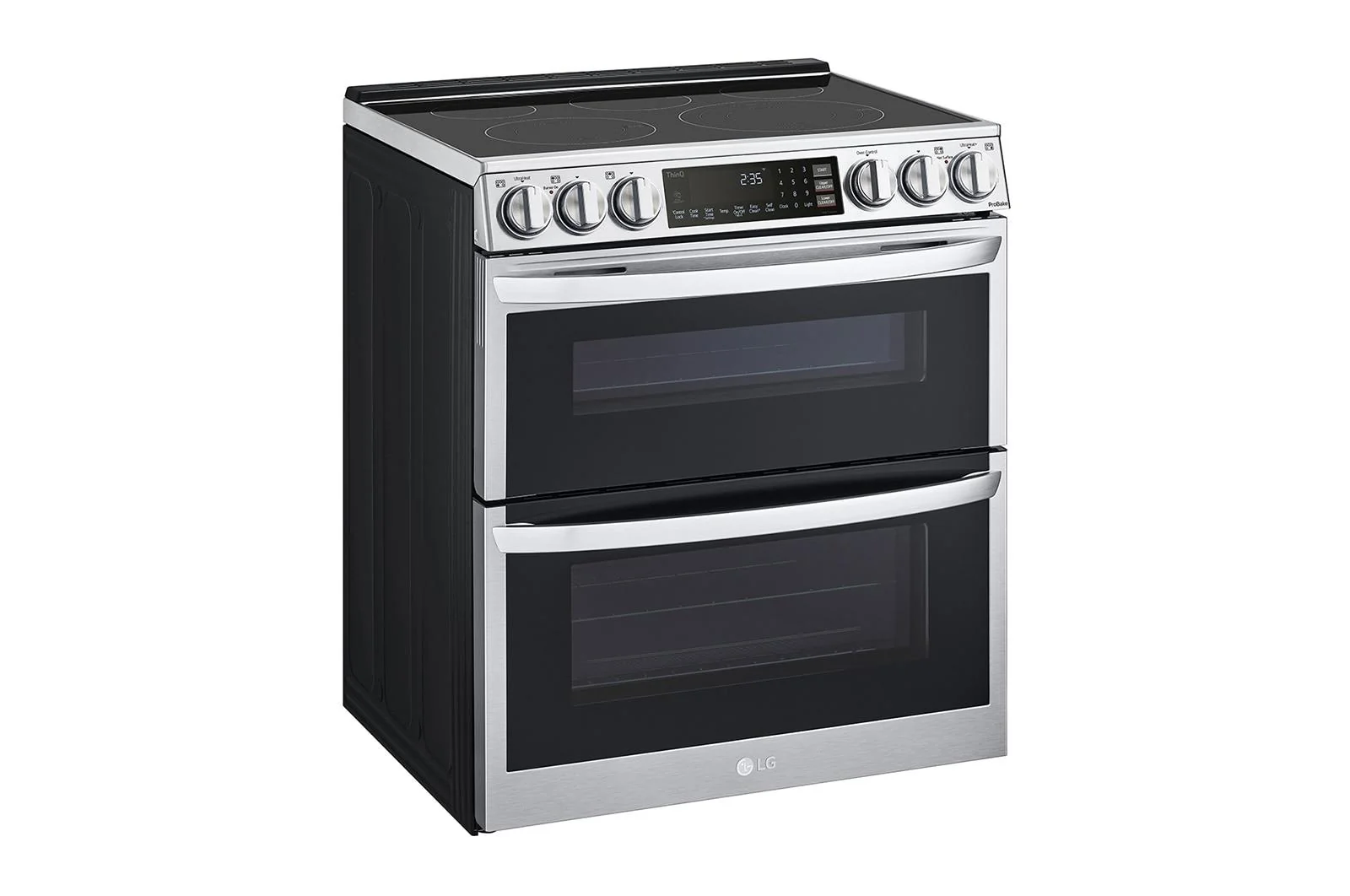 Lg LTEL7337F 7.3 cu. ft. Smart Electric Double Oven Slide-in Range with InstaView®, ProBake® Convection, Air Fry, and Air Sous Vide - Image 3
