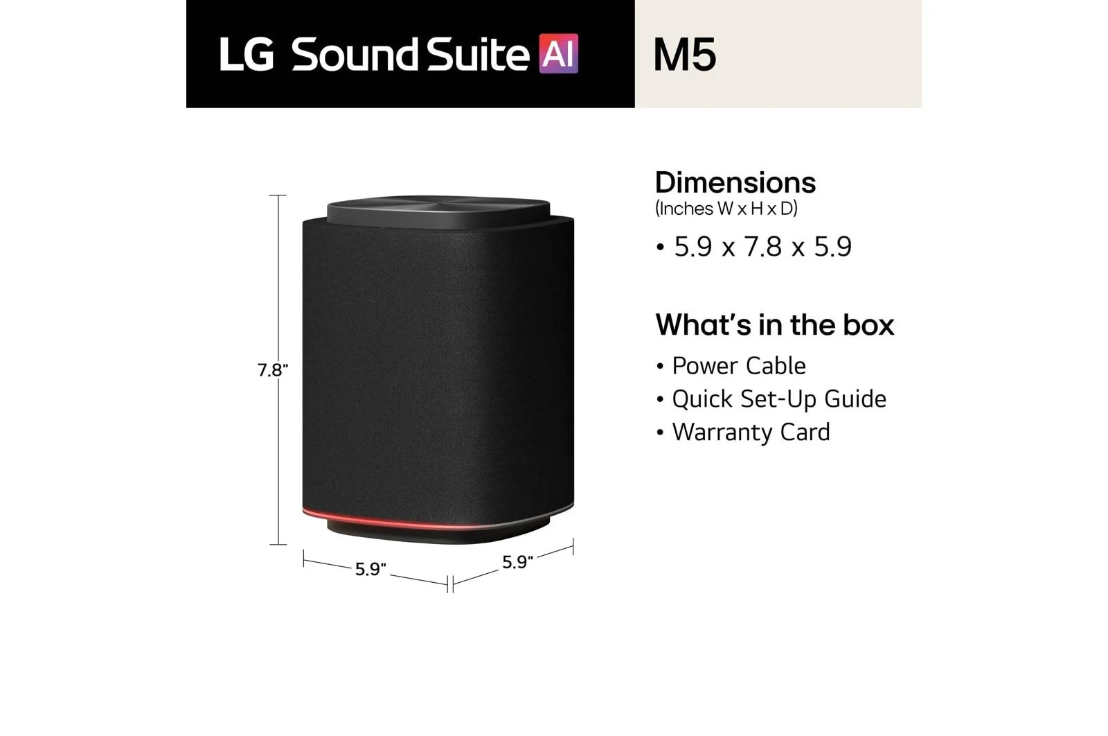 Lg M5 Sound Suite M5  Wireless Speaker  Ch 1.1.1  Dolby Atmos FlexConnect  Spatial Audio - Image 2