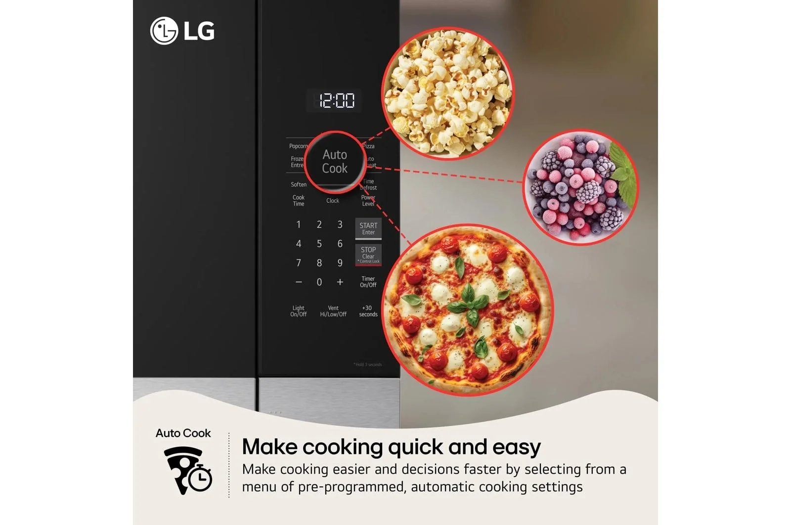 Lg MVEL2035Z 2.2 cu. ft. Wi-Fi Enabled Over-the-Range Microwave Oven with EasyClean® - Image 2