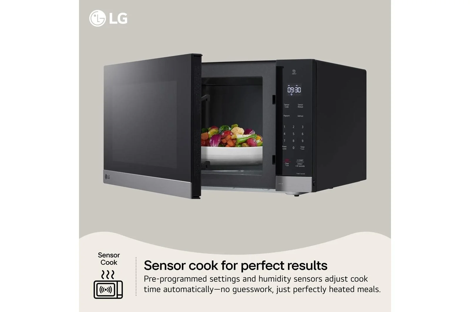 Lg MVEL2035Z 2.2 cu. ft. Wi-Fi Enabled Over-the-Range Microwave Oven with EasyClean® - Image 5