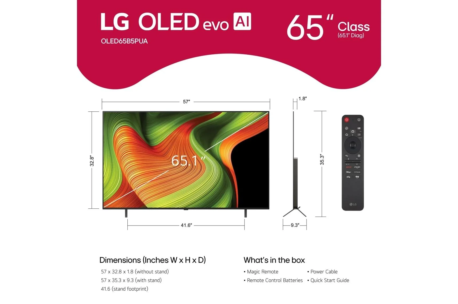 Lg OLED65B5PUA 65 Inch Class LG OLED AI B5 4K Smart TV 2025 - Image 13
