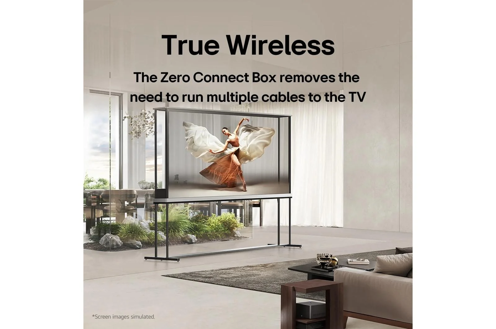 Lg OLED77T4PUA 77 Inch Class LG SIGNATURE OLED T: World's first Transparent 4K Smart TV 2024 with True Wireless Video & Audio Transfer - Image 4