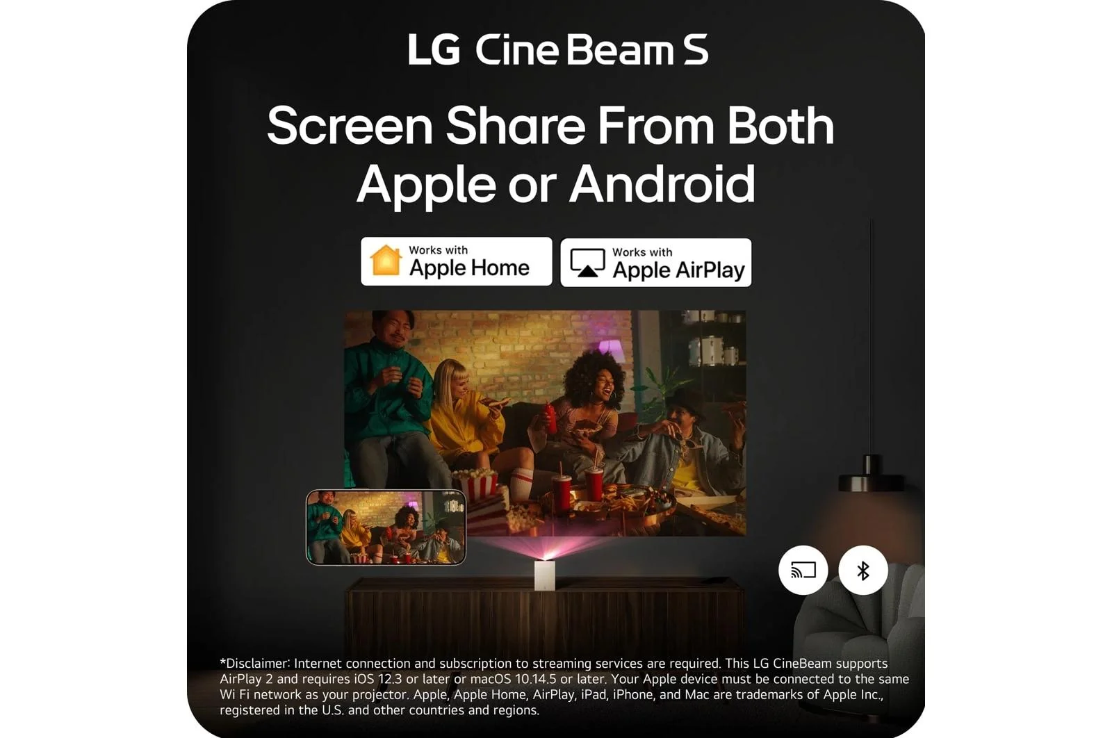 PU615U LG CineBeam S 4K UHD Smart Triple Laser UST Projector PU615U - Image 10