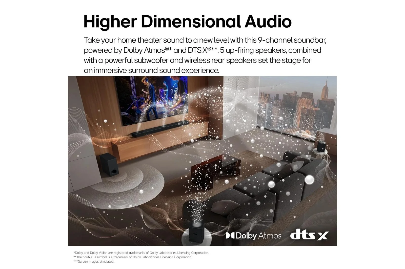 Lg S95TR S95TR LG Home Theater Soundbar with Dolby Atmos® and Rear Speakers, 9.1.5 channel, Best OLED matching - Image 5