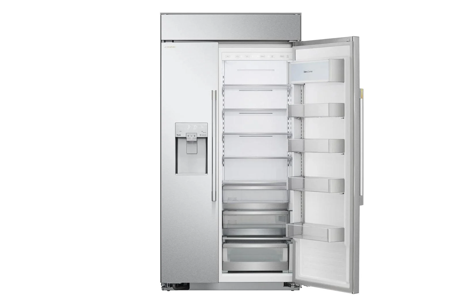 US26WBB92S LG SIGNATURE 26 cu. ft. Smart Side-by-Side Built-In Refrigerator with Ice & Water Dispenser - Image 8