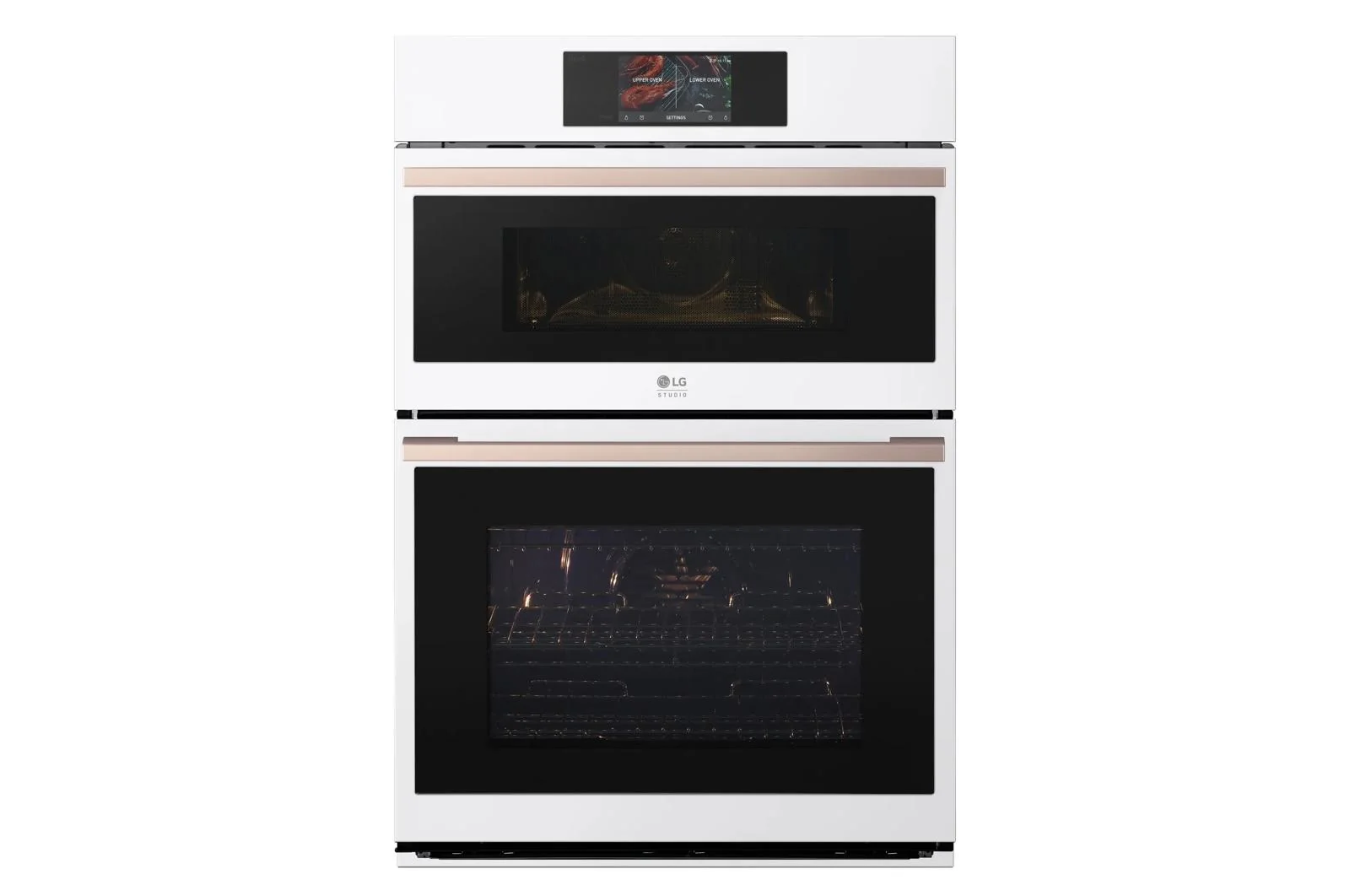 WCES6428N LG STUDIO 1.7/4.7 cu. ft. Combination Double Wall Oven - Essence White - Image 2