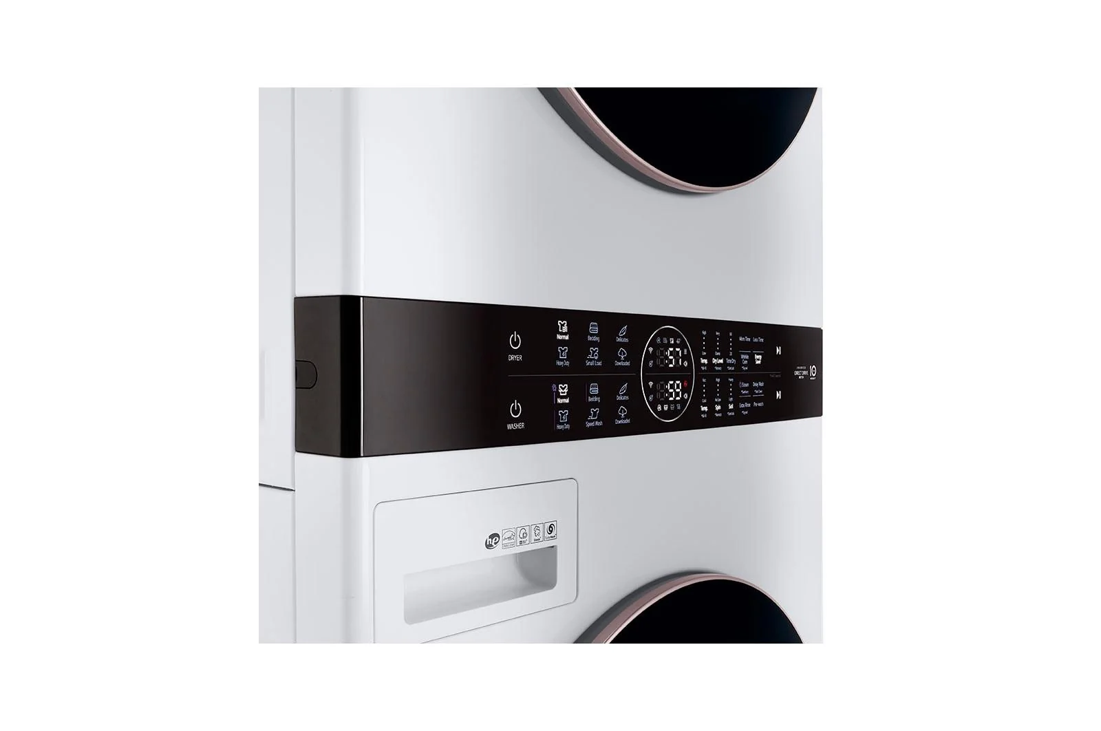 Lg WKG101HWA Single Unit Front Load LG WashTower™ with Center Control™ 4.5 cu. ft. Washer and 7.4 cu. ft. Gas Dryer - Image 9
