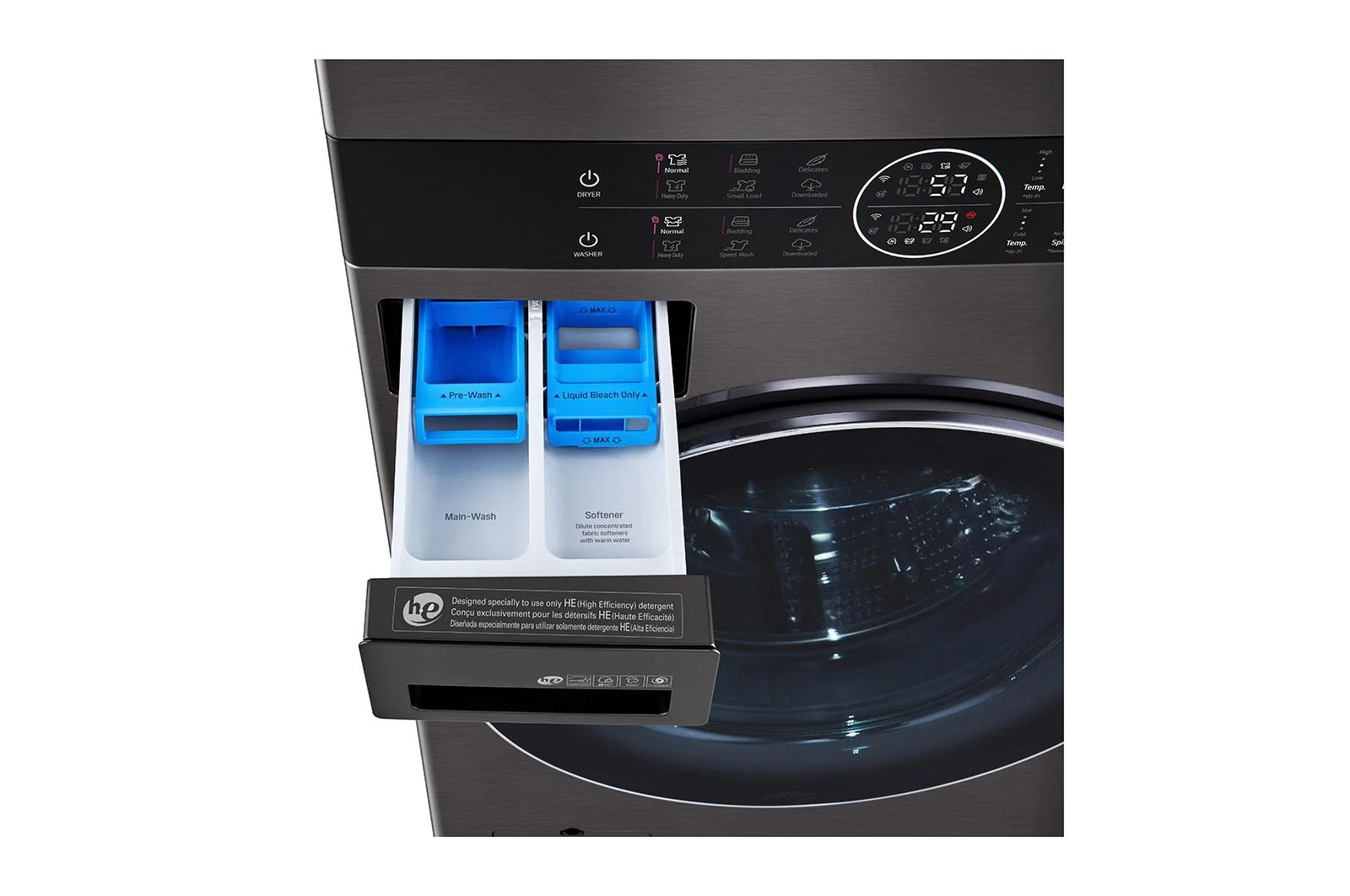 Lg WKGX201HBA Single Unit Front Load LG WashTower™ with Center Control™ 4.5 cu. ft. Washer and 7.4 cu. ft. Gas Dryer - Image 11