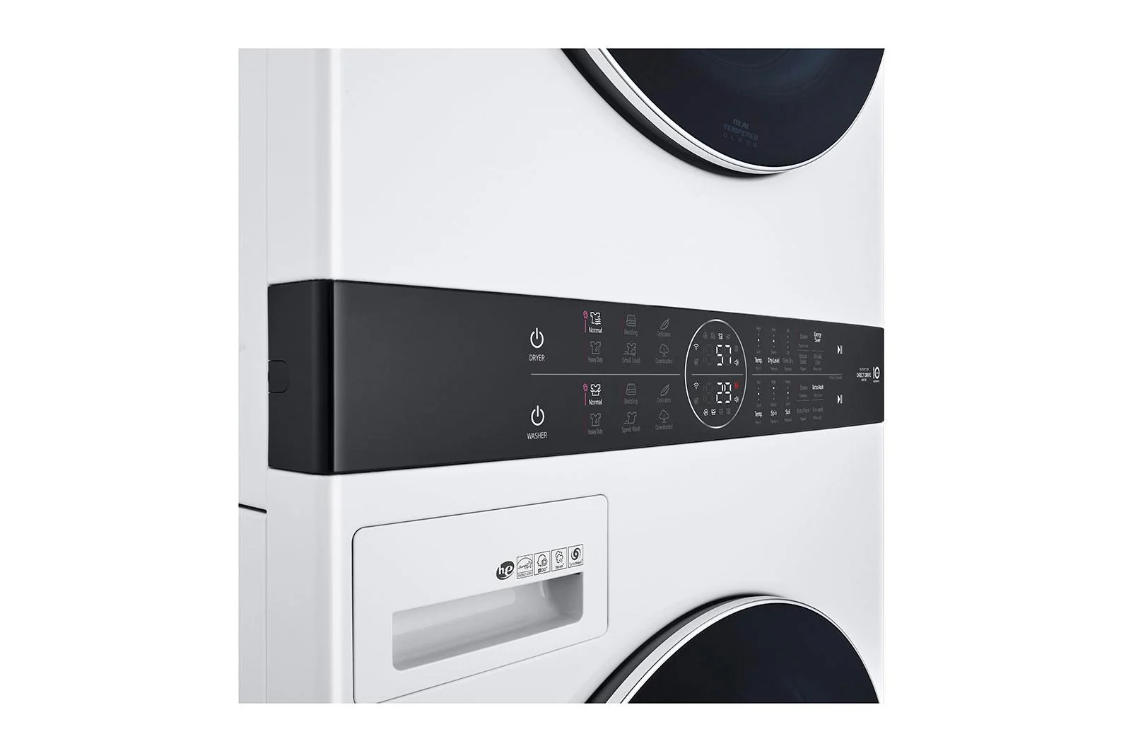 Lg WKGX201HWA Single Unit Front Load LG WashTower™ with Center Control™ 4.5 cu. ft. Washer and 7.4 cu. ft. Gas Dryer - Image 9