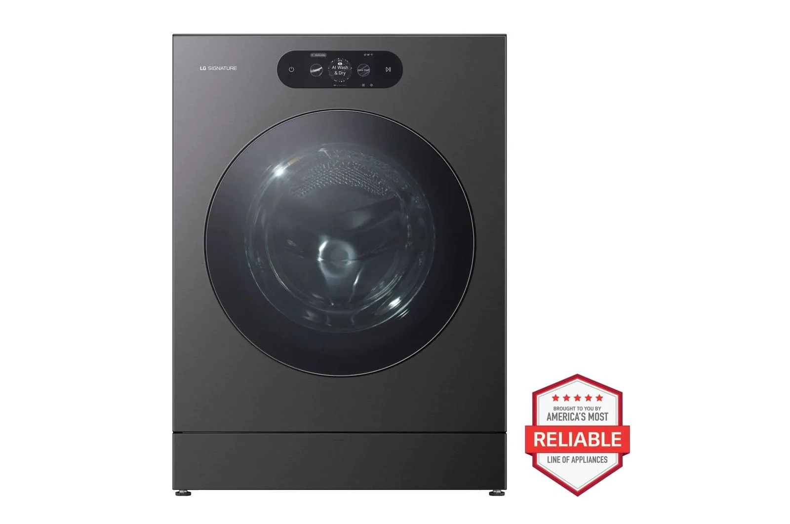 Lg WM9998HBA Ventless Washer/Dryer Combo LG SIGNATURE WashCombo™ All-in-One 5.8 cu. ft. Mega Capacity with Dual Inverter Heat Pump Technology, Built-In Intelligence, ezDispense® and Touch LCD Control