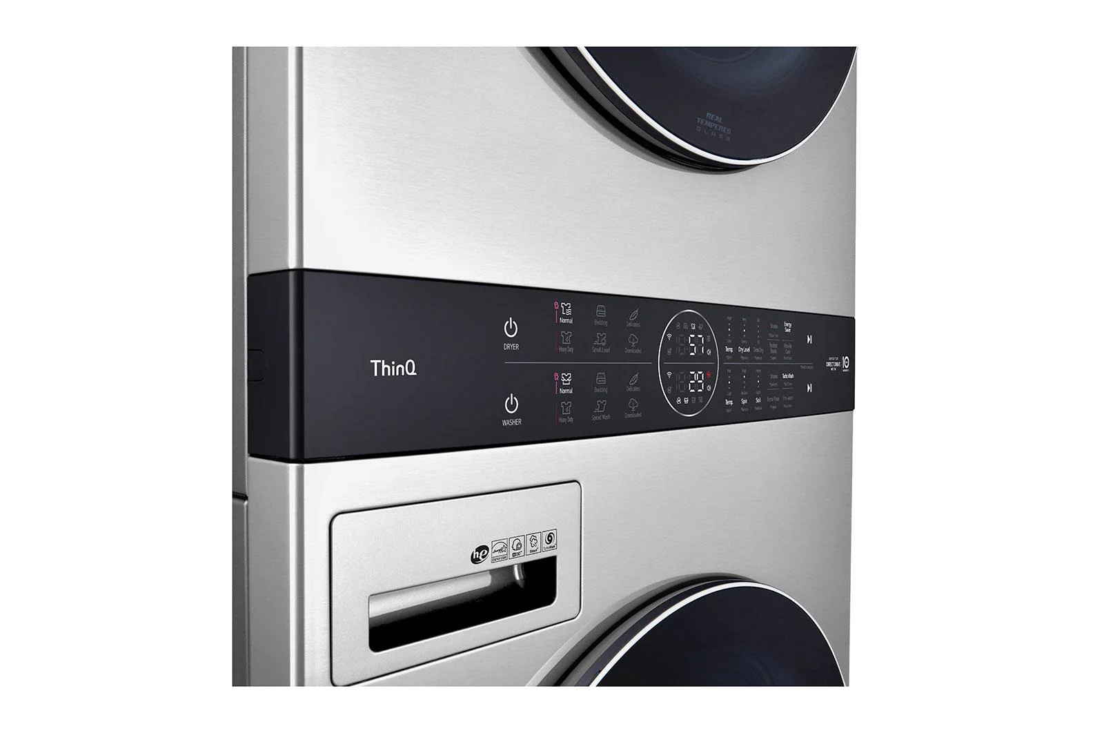 LG STUDIO Single Unit Front Load WashTower™ with Center Control™ 5.0 cu. ft. Washer and 7.4 cu. ft. Gas Dryer - Image 9