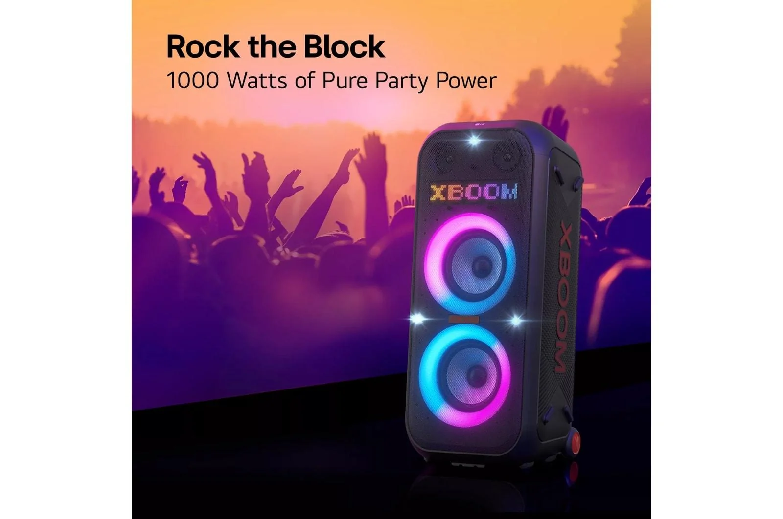 Lg XL9T XL9T Bluetooth Speaker LG XBOOM with Dual 8 Inch Woofers and Pixel LED Lighting plus Karaoke Creator - Image 19