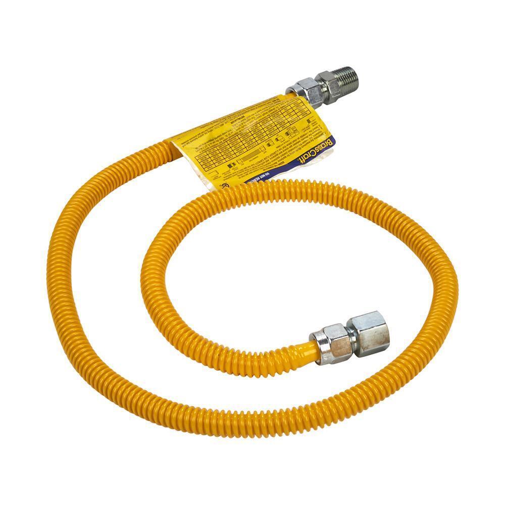 Maytag 20313248A Gas Dryer Connector with 1/2" MIP x 1/2" FIP connector of 1/2" OD and 3/8" ID