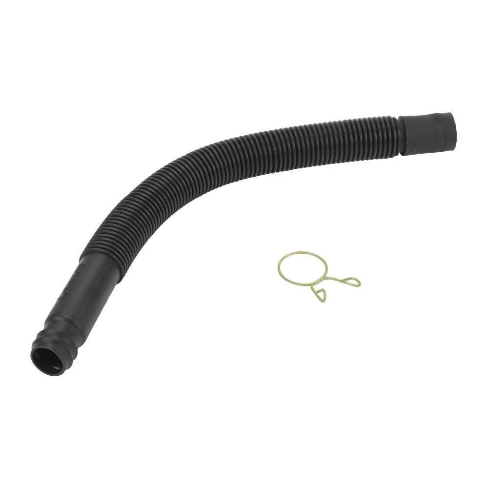 Maytag 285702 21" Black corrugated top load washer drain hose with fittings & clamp (excludes Bravos-Cabrio) - 1 pack