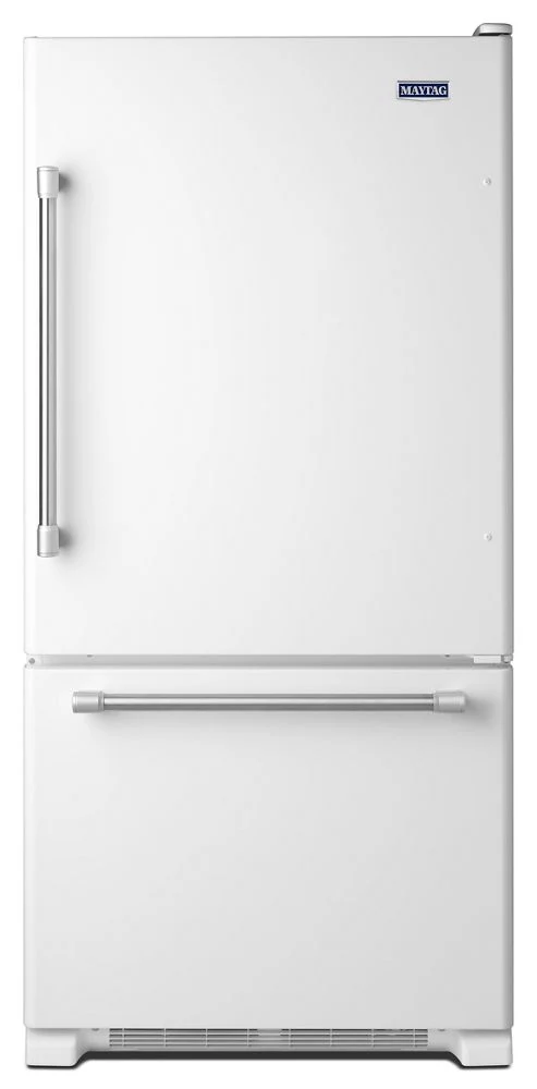 Maytag MBF1958DEH 30" Wide Bottom Mount Refrigerator with LED Lighting - 19 cu. ft.