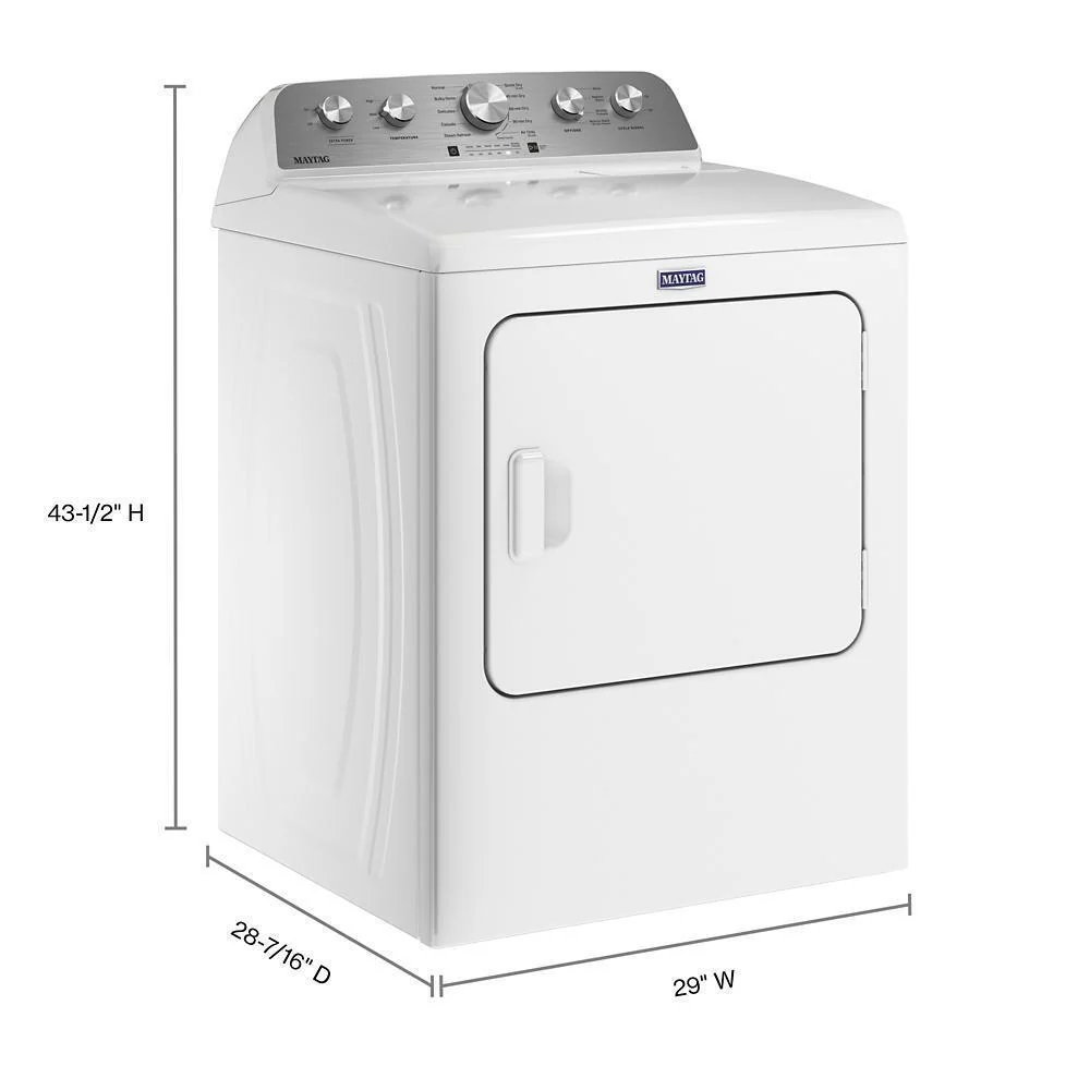 Maytag MED5430MW Top Load Electric Dryer with Steam-Enhanced Cycles - 7.0 cu. ft. - Image 7
