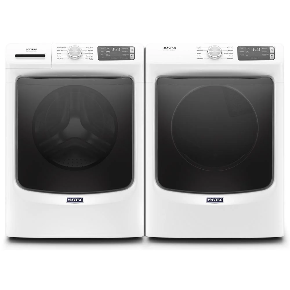 Maytag MED5630HW Front Load Electric Dryer with Extra Power and Quick Dry cycle - 7.3 cu. ft. - Image 7